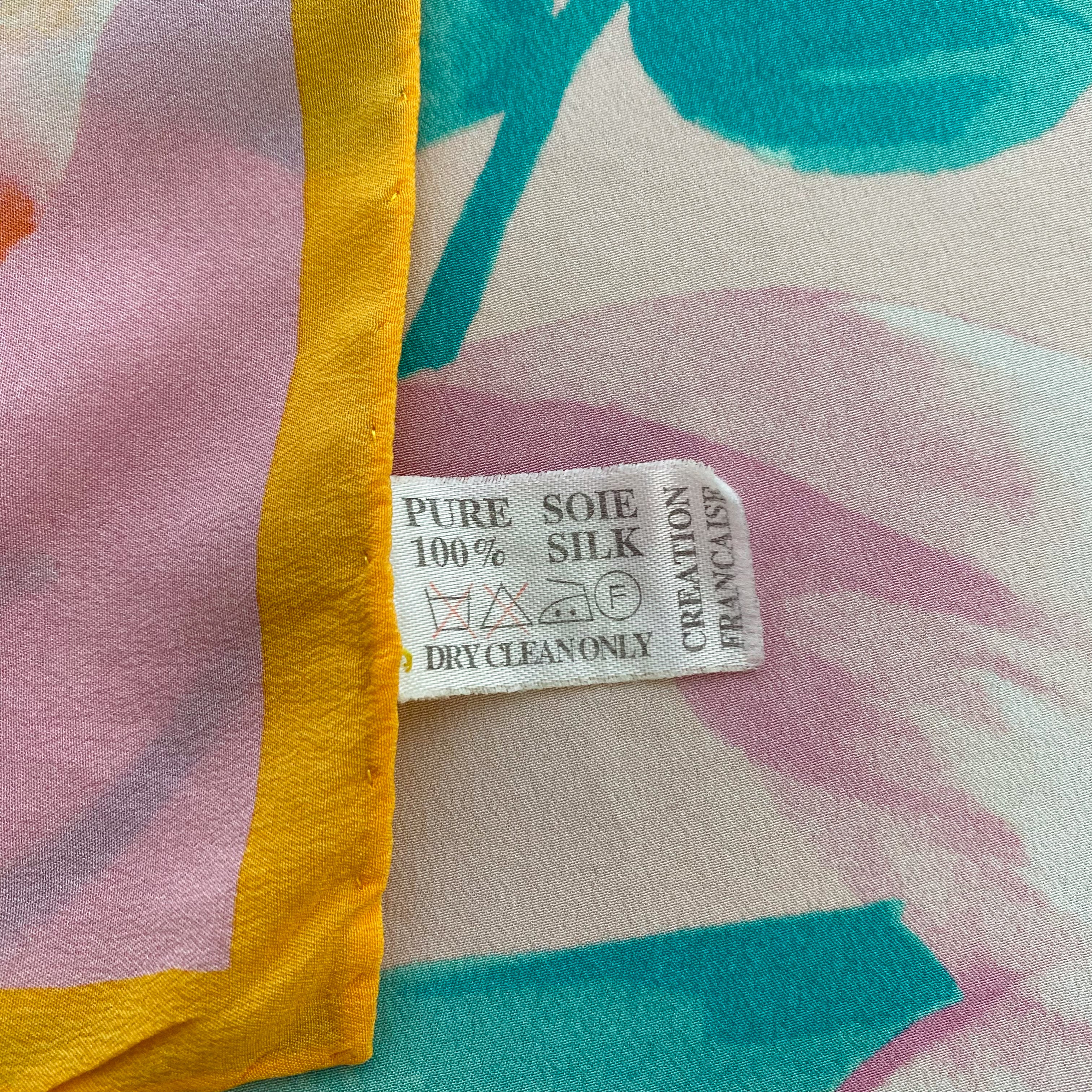 Torrente Floral French Silk Scarf