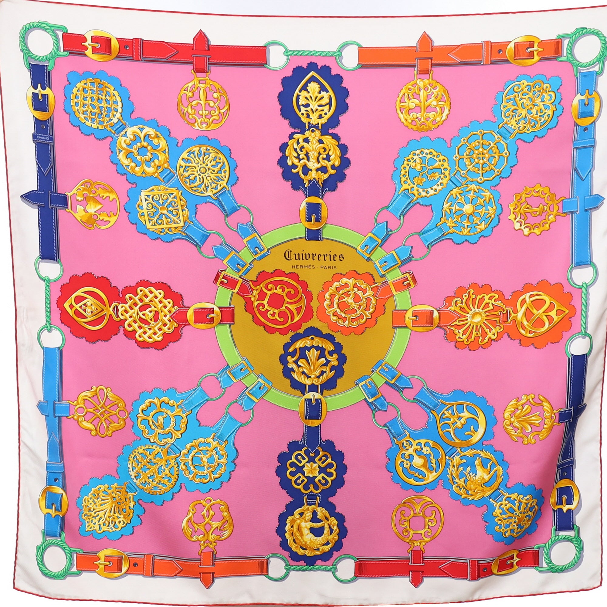 Hermès Cuivreries Silk Scarf