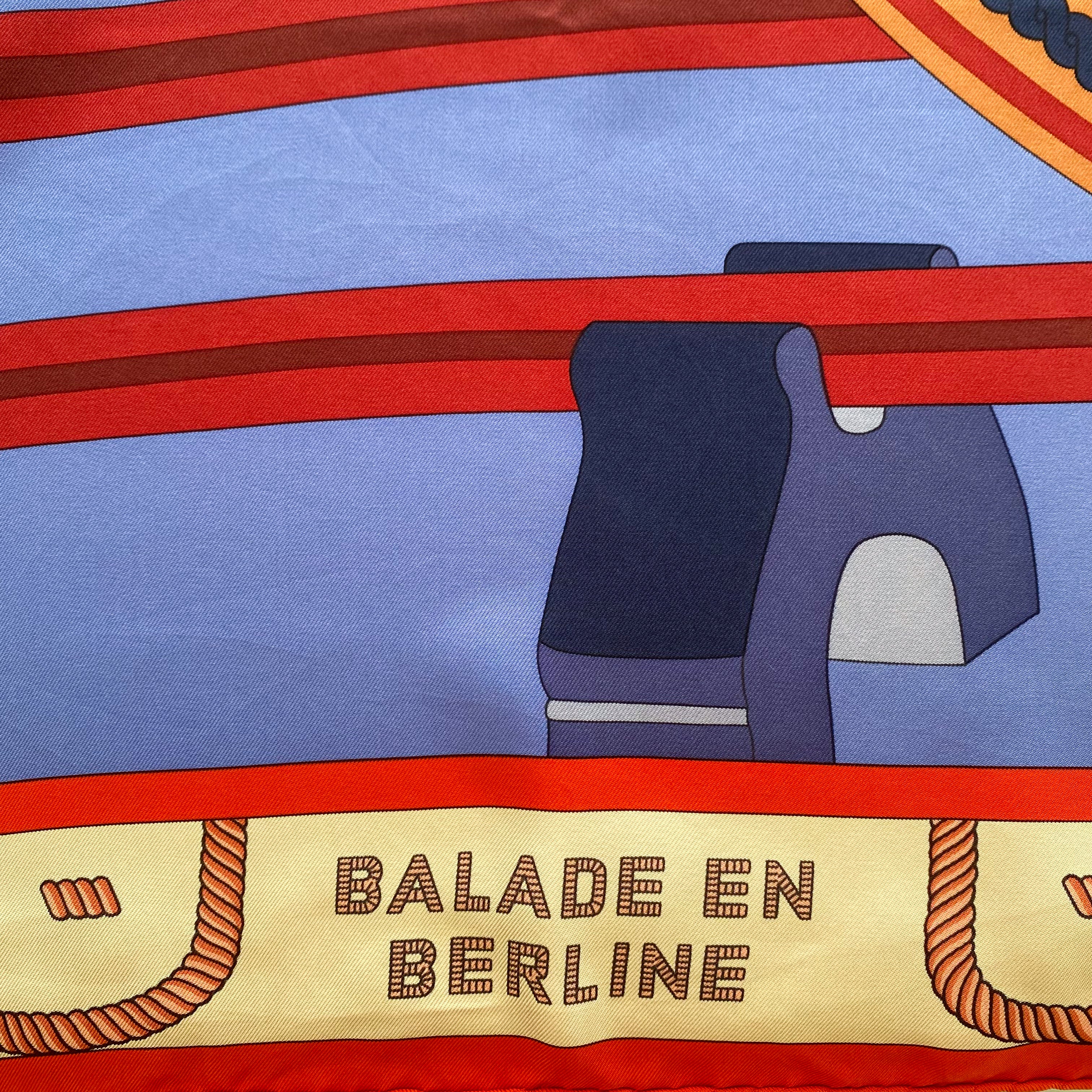 Immaculate Boxed Hermès Balade en Berline Silk Scarf