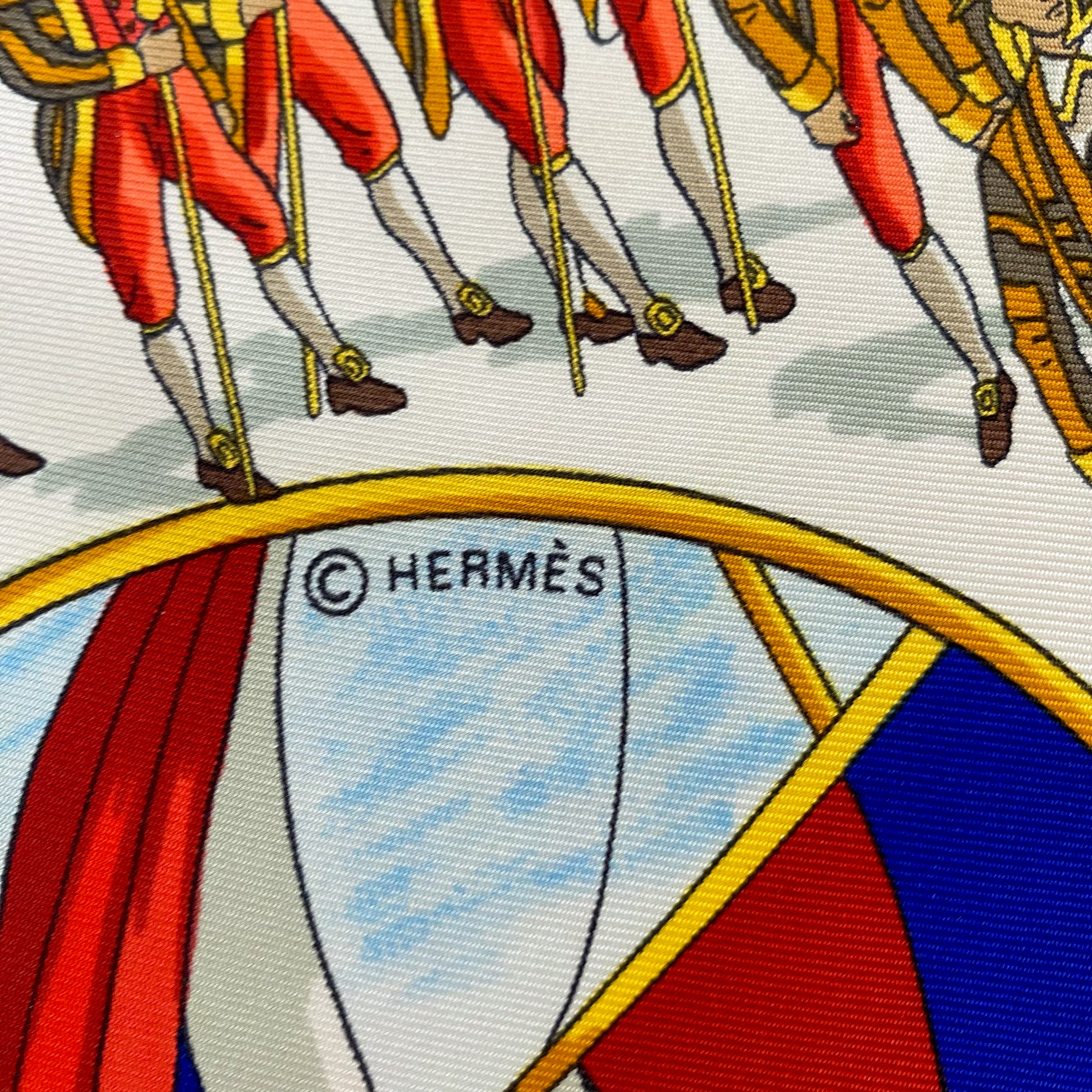 Hermès Grand Cortège À Moscou 1992 Silk Scarf Rare