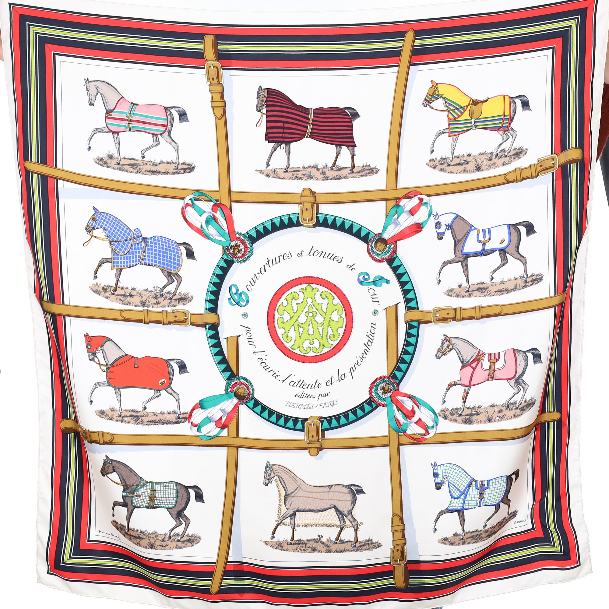 Hermès Couvertures et Tenues de Jour Silk Scarf