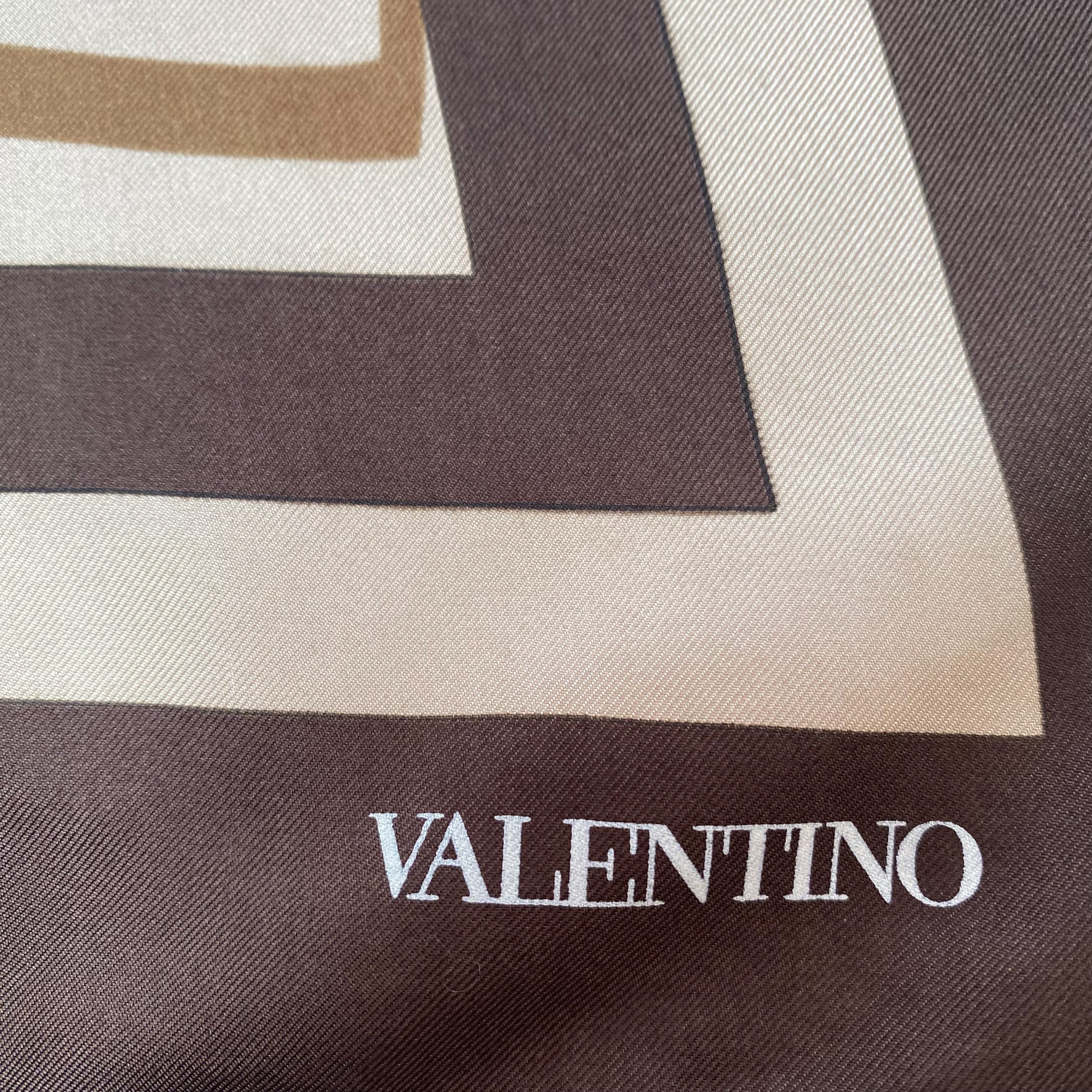 Valentino Floral Designer Silk Scarf