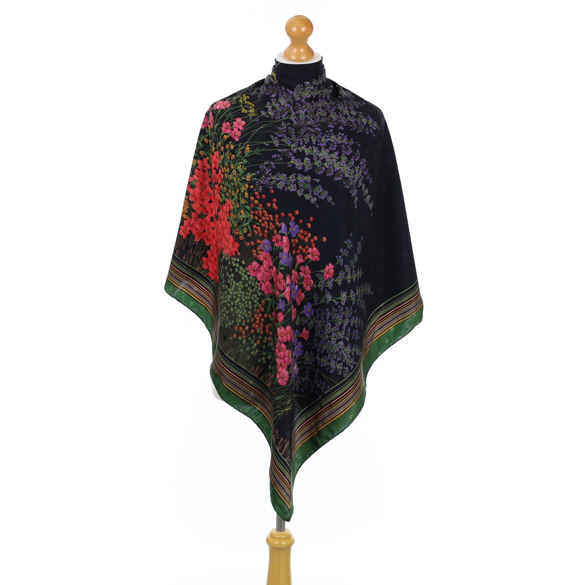 Italian Valentino Designer Vintage Silk Scarf