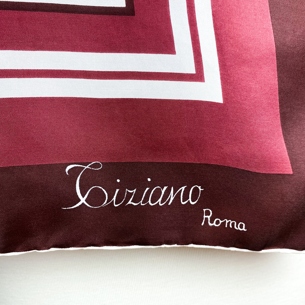 1979s Tiziano Roma Italian Vintage Silk Scarf