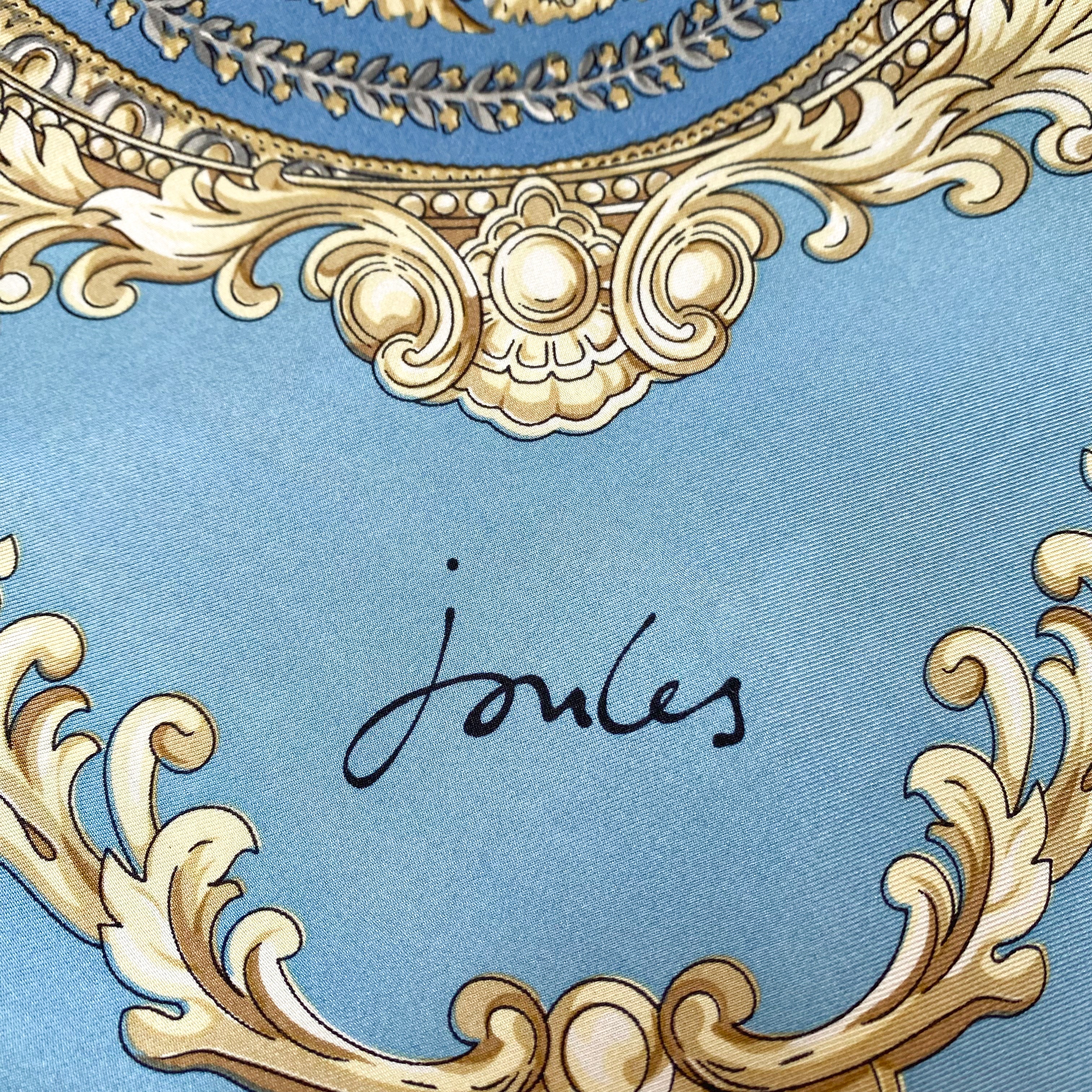 Joules Baroque Style Silk Scarf