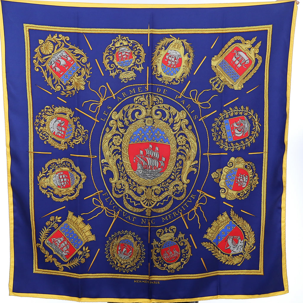 Hermès Les Armes De Paris Silk Scarf