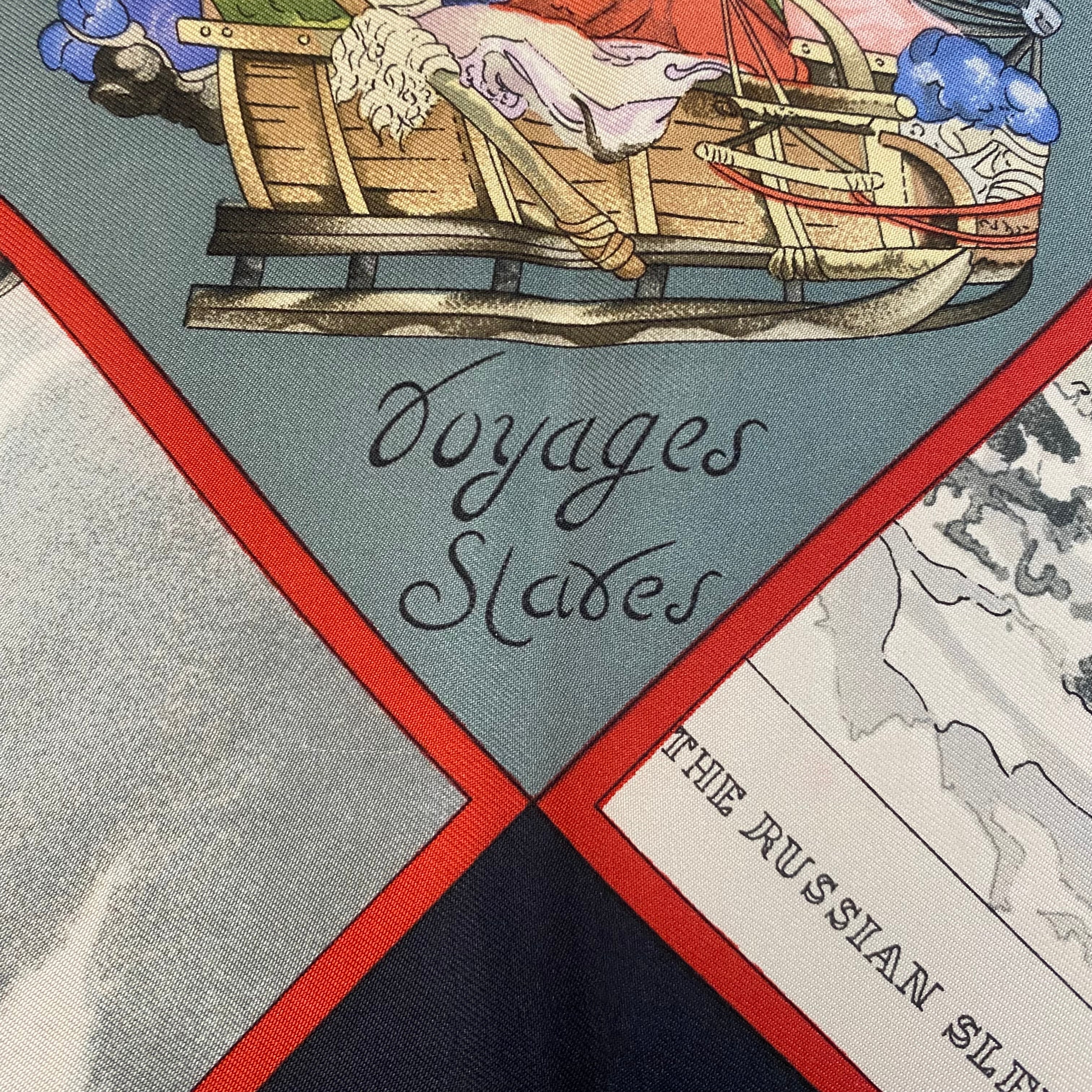 Hermès Voyages en Russie Silk Scarf Rare