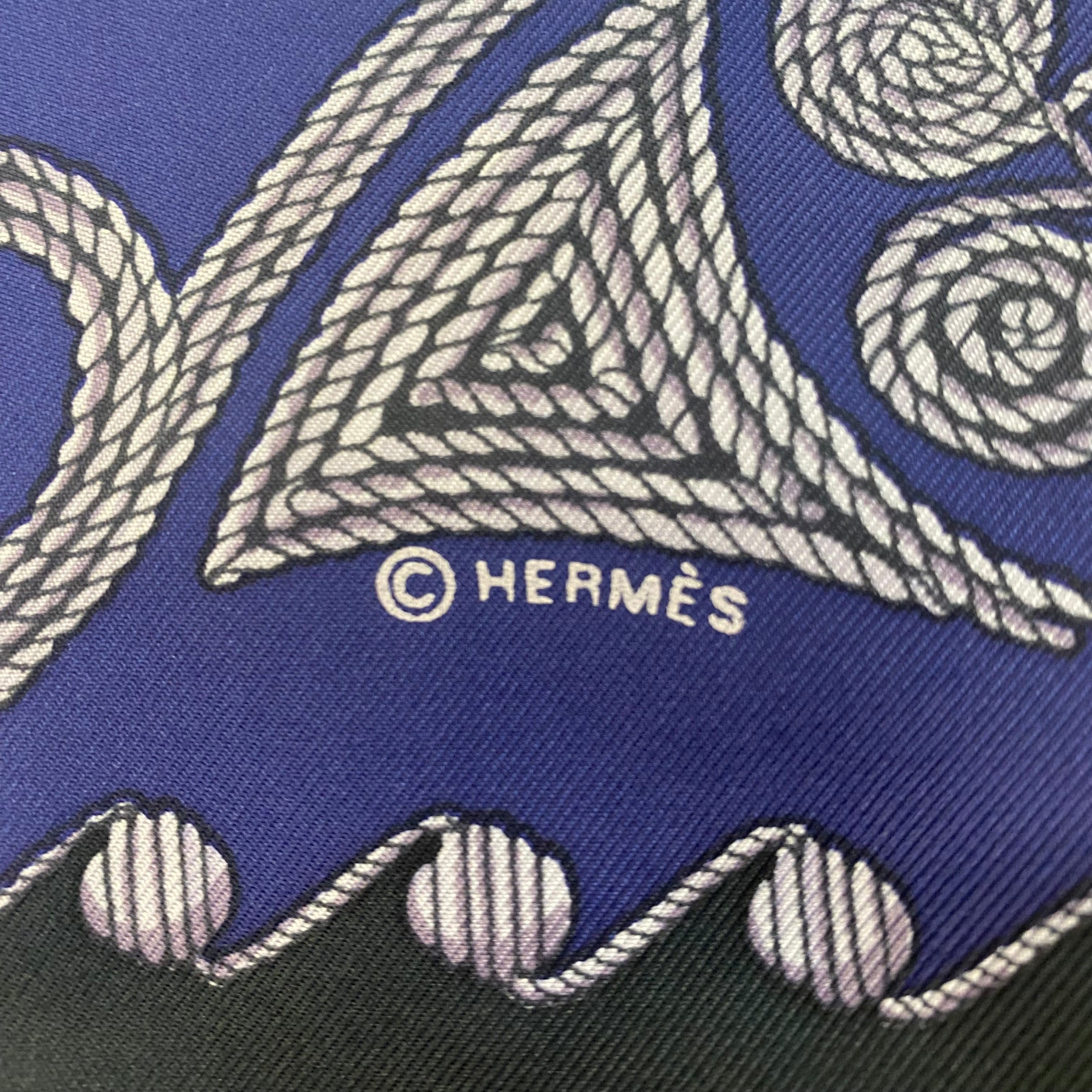 Hermès Ababesques Vintage Silk Scarf
