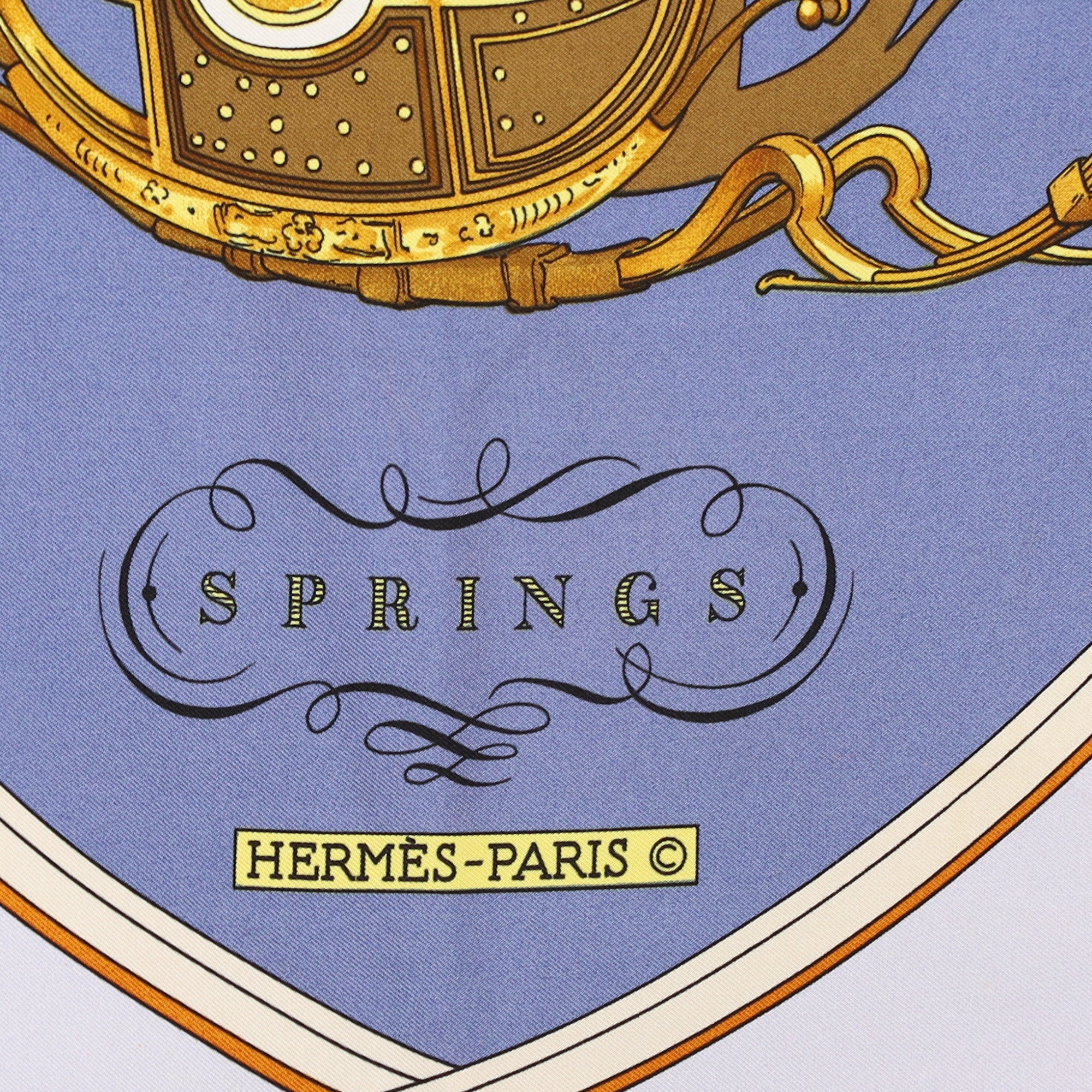Hermès Springs Silk Scarf