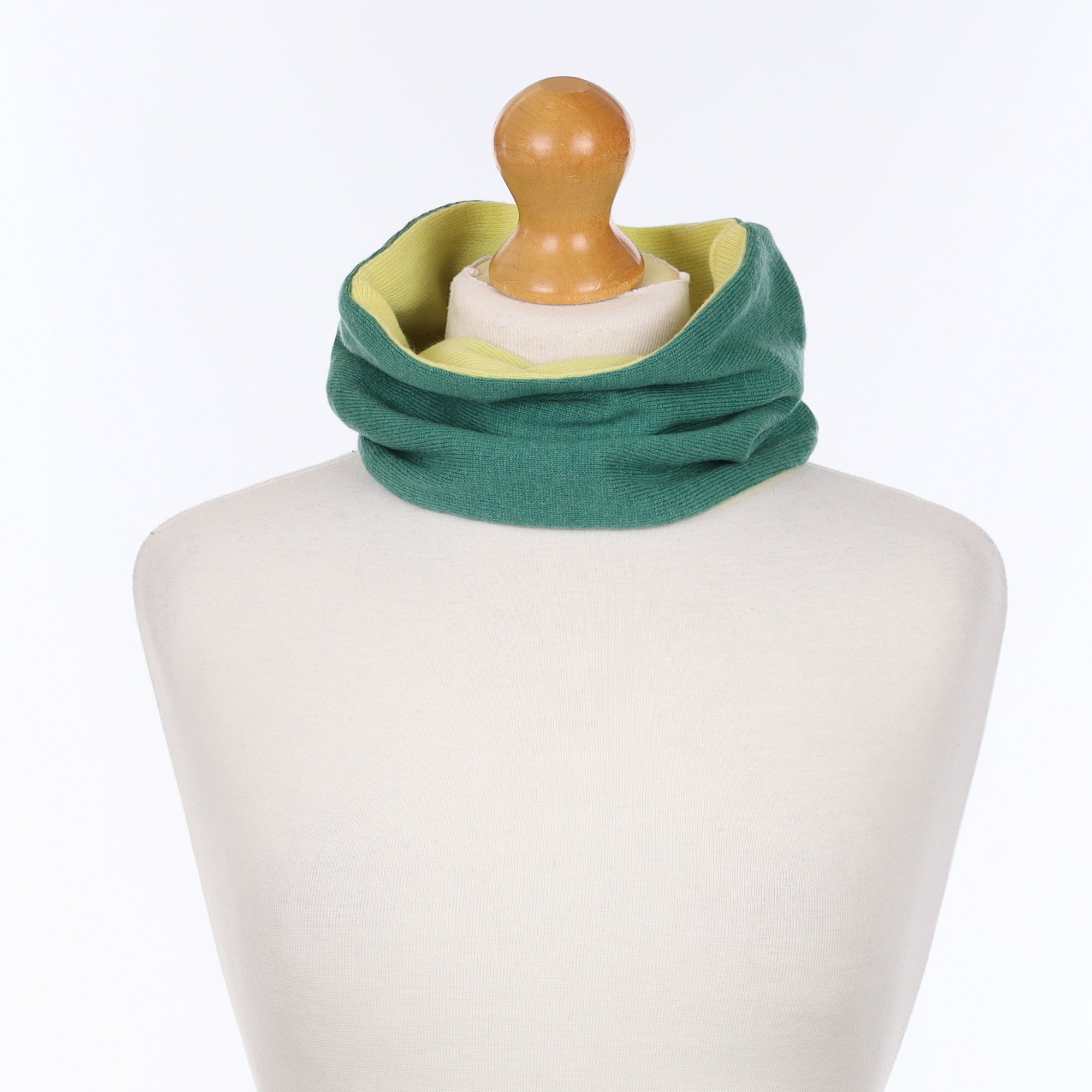 Sea Green and Yellow Neck Warmer