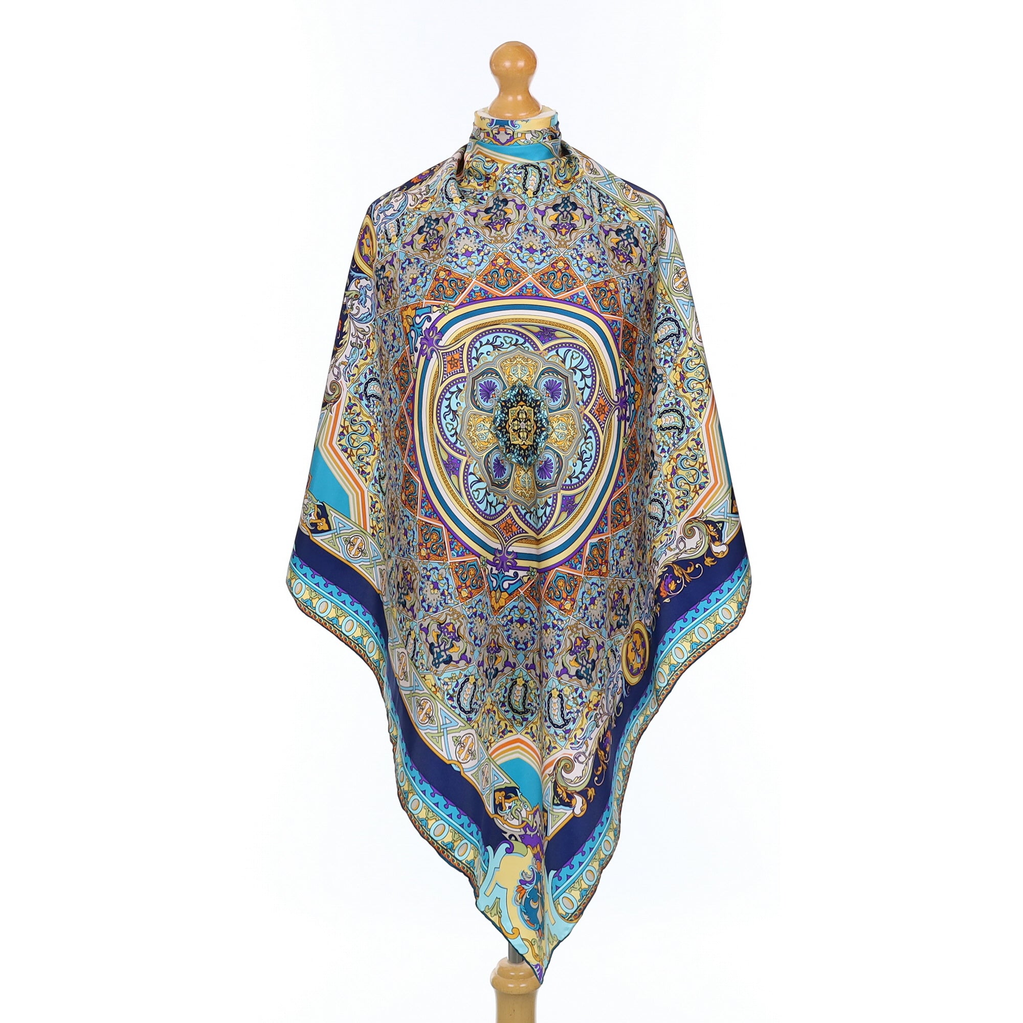 Dormith Colourful Paisley Silk Scarf