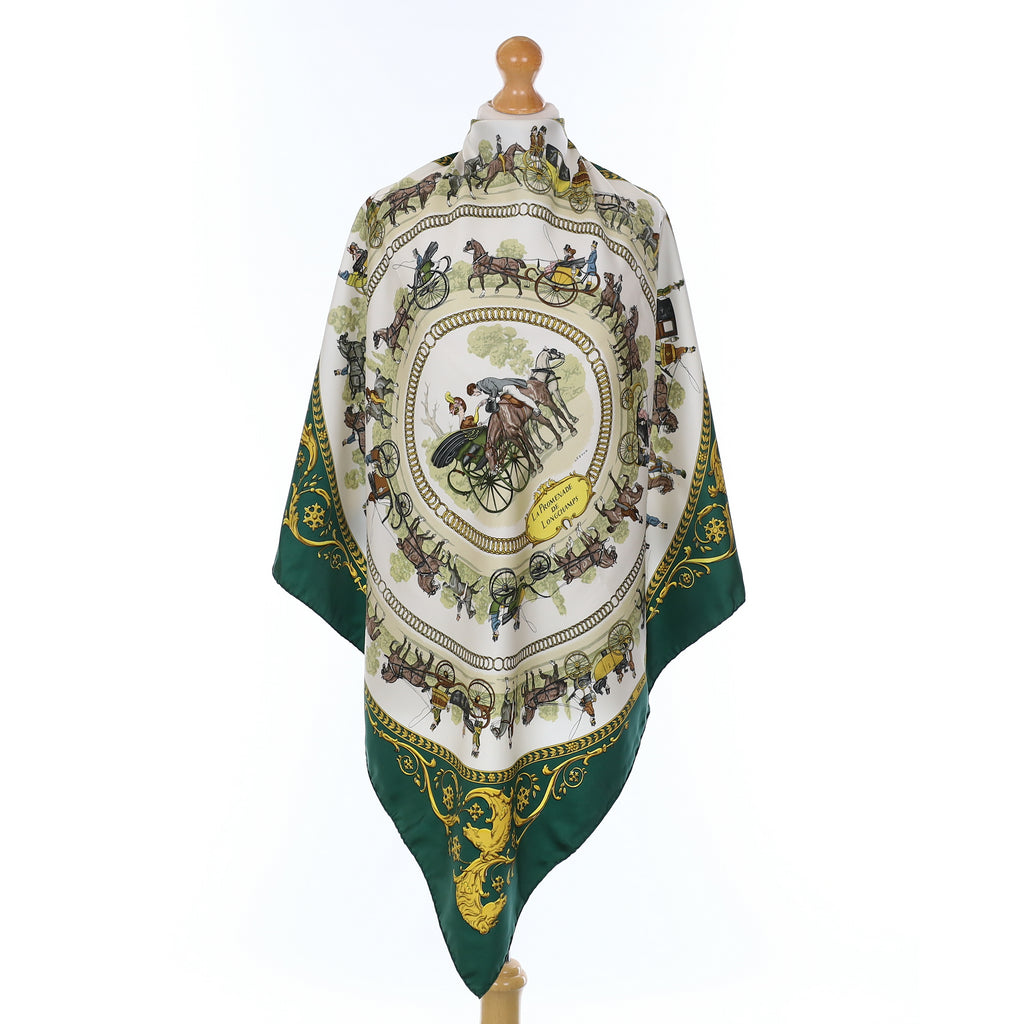 Hermès La Promenade de Longchamps Silk Scarf