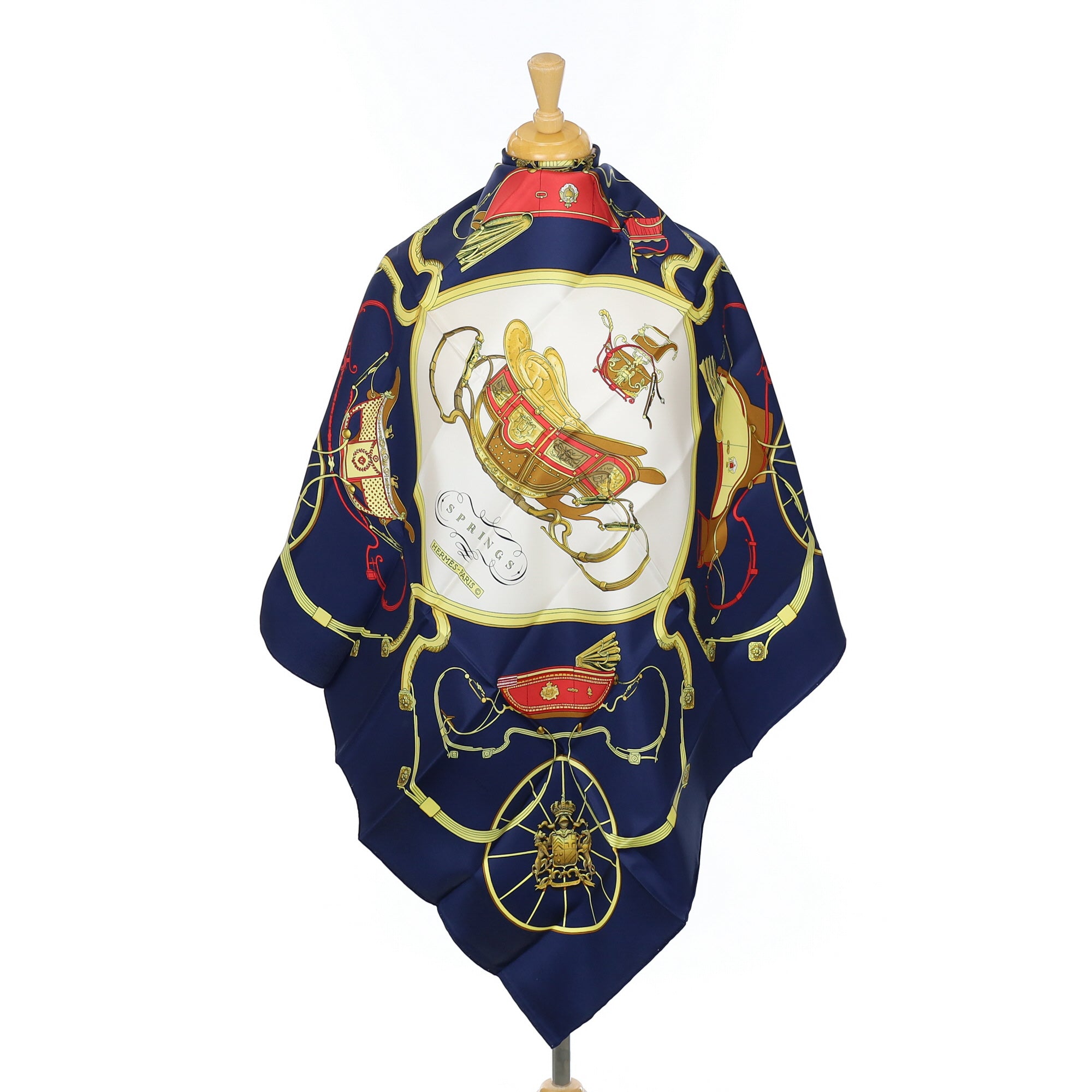 Brand New Hermès Springs Silk Scarf