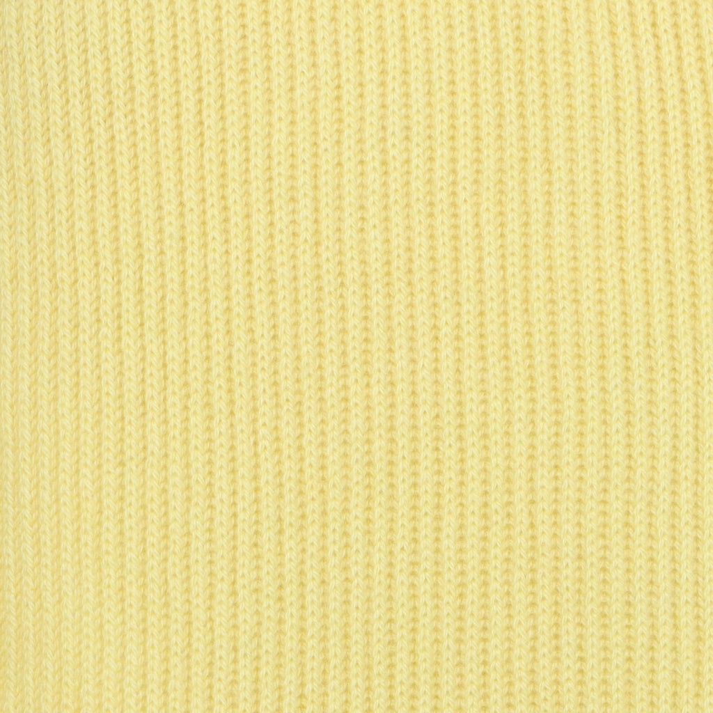 Brand New Scottish Primrose Yellow Rib Cashmere Scarf