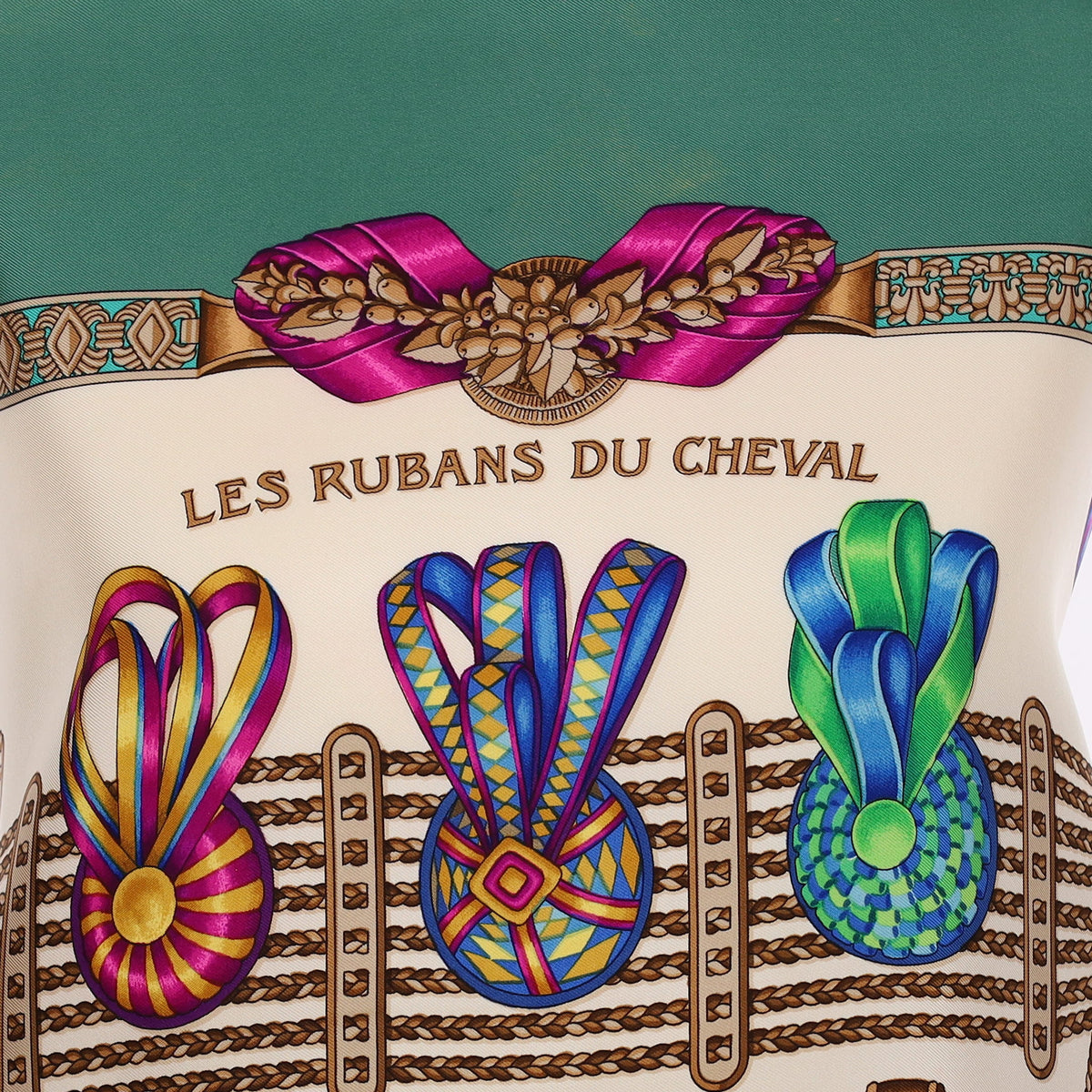 Hermès Les Rubans Du Cheval Silk Scarf