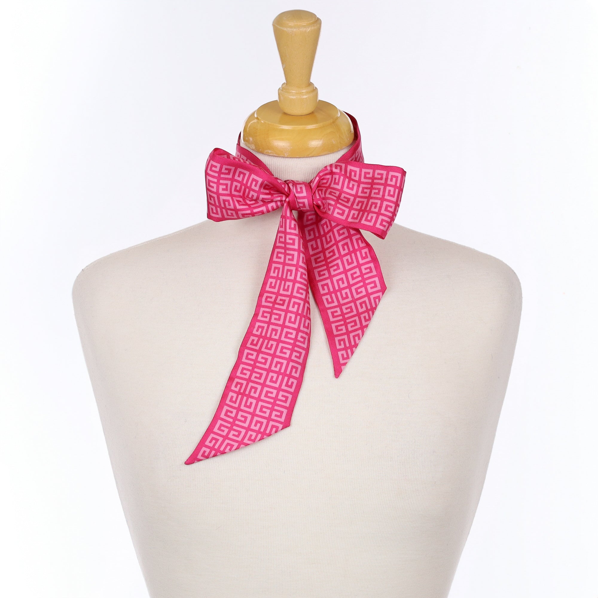 Givenchy Bandeau Pink Silk Scarf