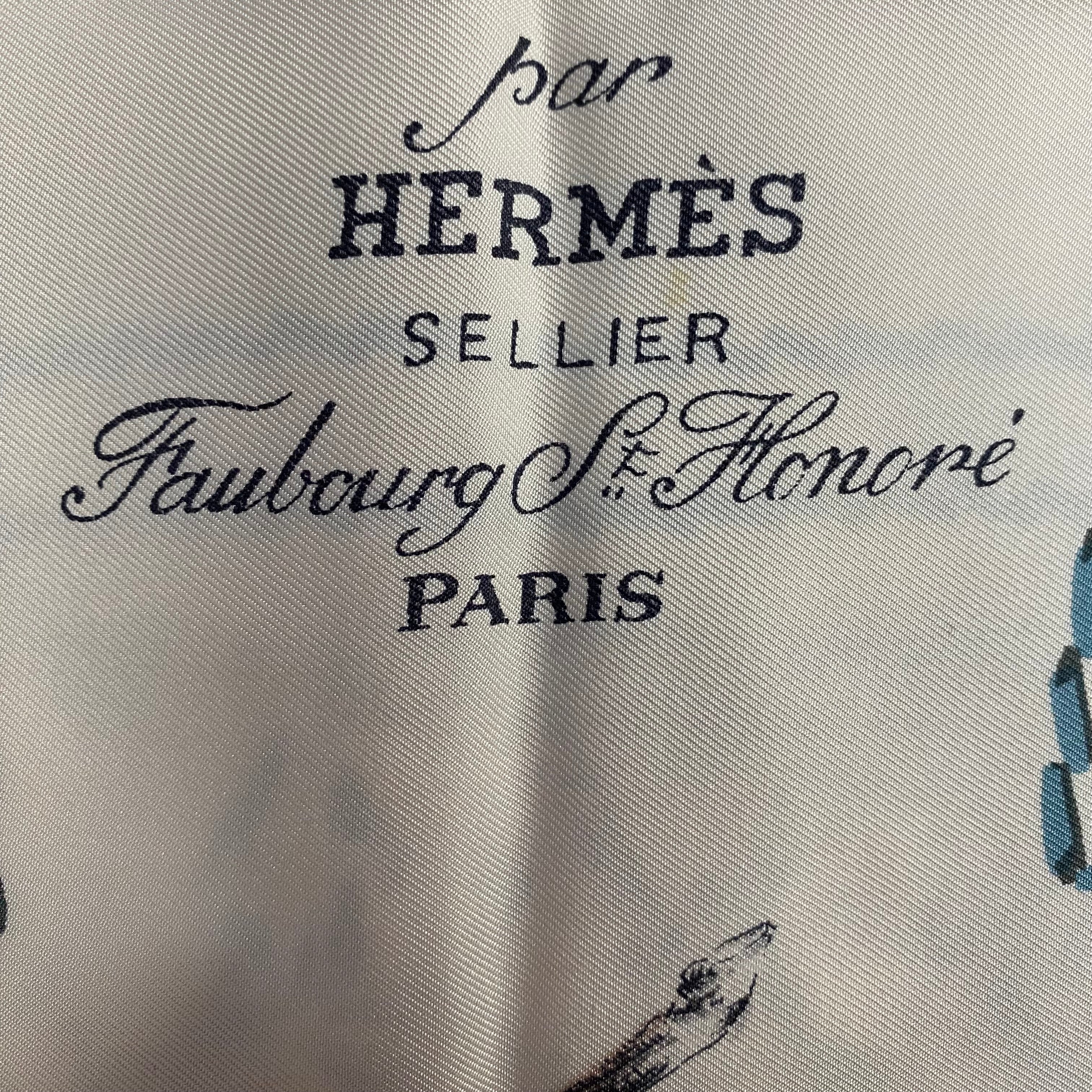 Hermès Cadre Noir Silk Scarf Rare