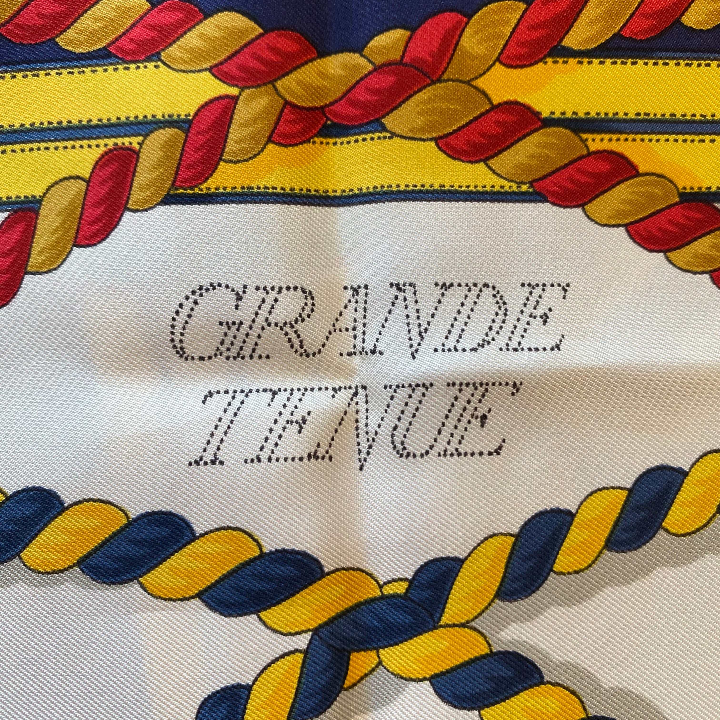 Brand New Boxed Hermès Grande Tenue Silk Scarf