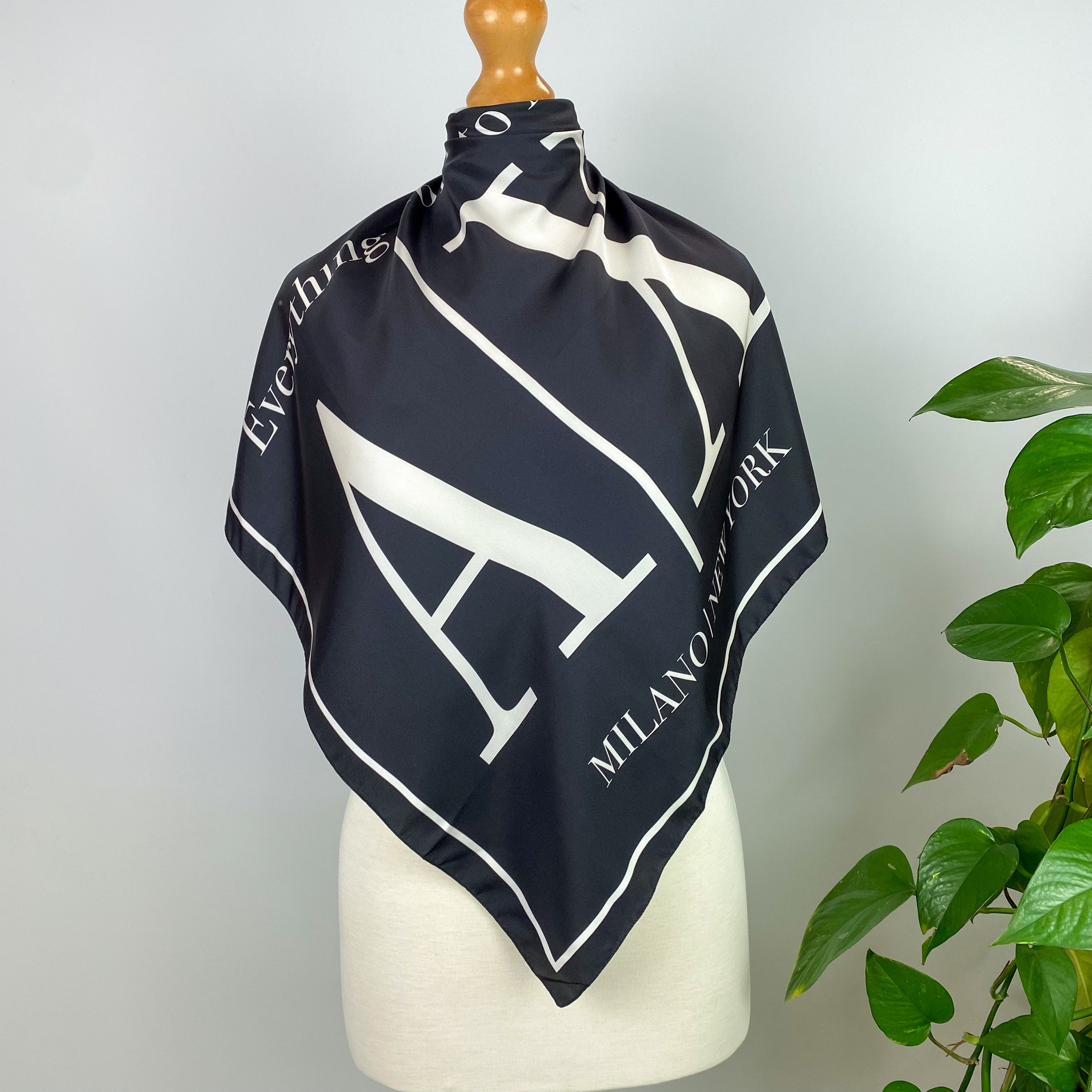 Immaculate Armani Exchange Designer Silk Scarf