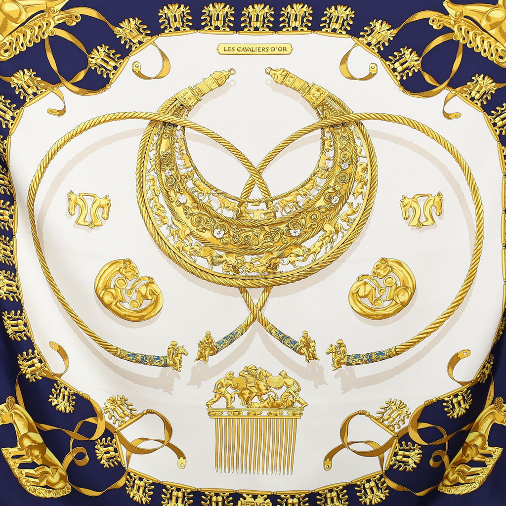 Les Cavaliers D’or Silk Scarf