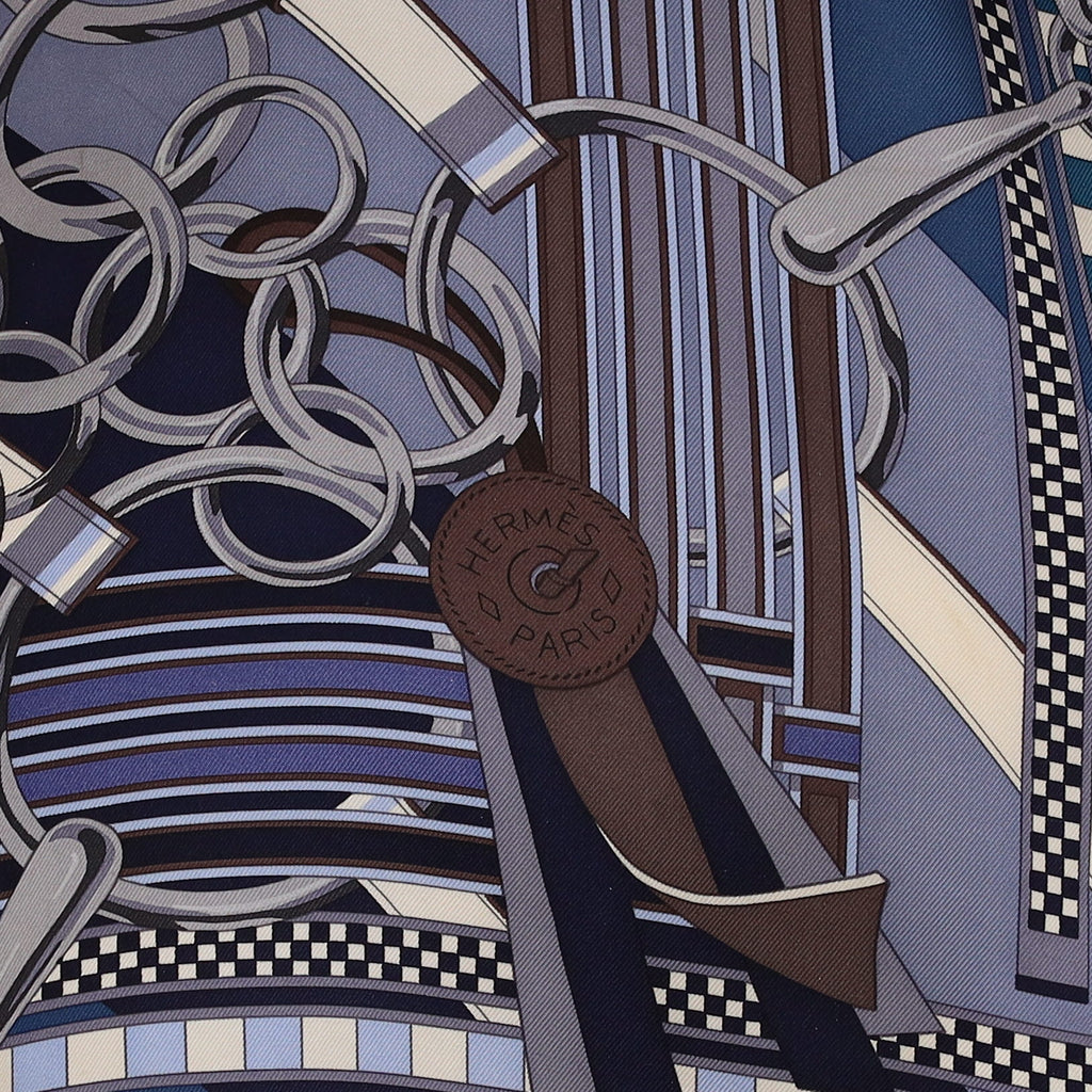 Hermès Brides et Gris-Gris Silk Scarf