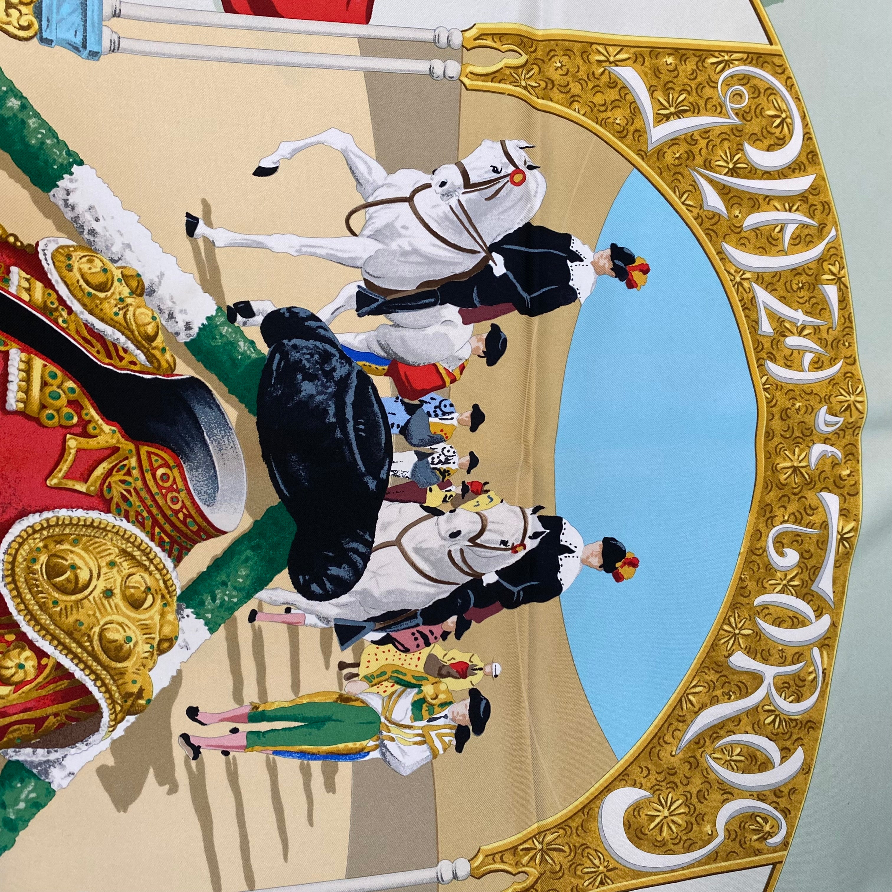 Hermès Plaza de Toros Silk Scarf