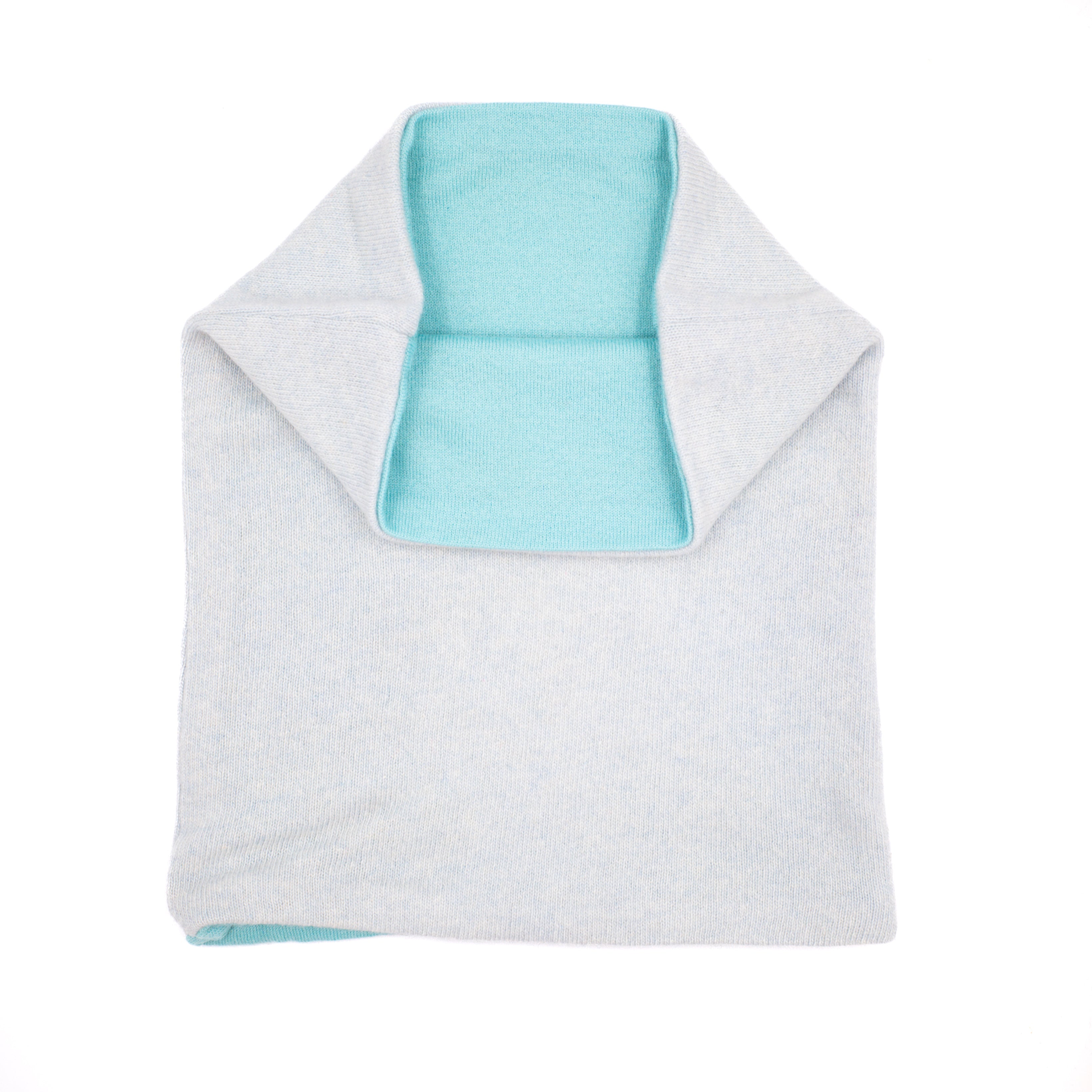 Baby and Turquoise Blue Luxury Double Layered Snood