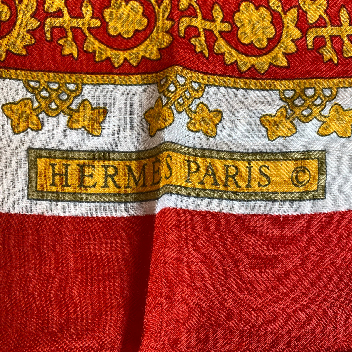 Hermès Brins D’or 140 Silk and Cashmere Shawl