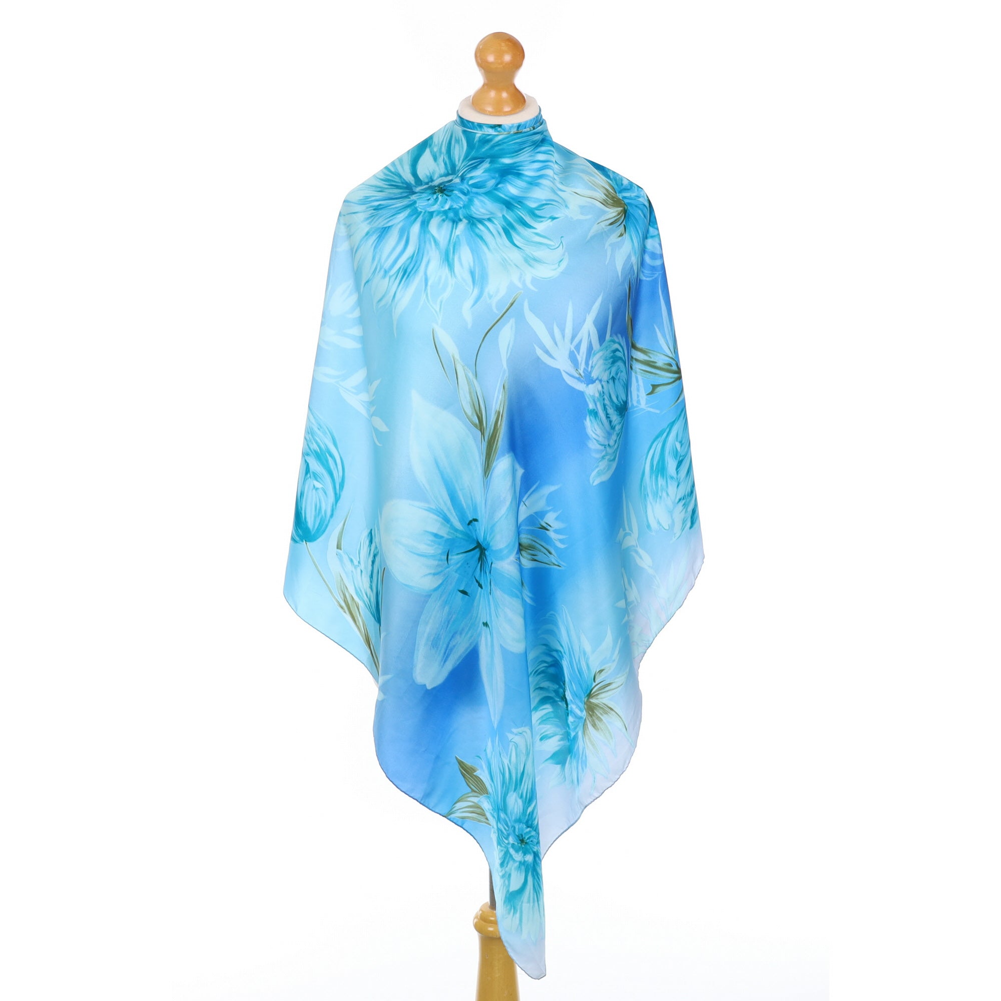 Immaculate Adrienne Vittadini Abstract Floral Silk Scarf