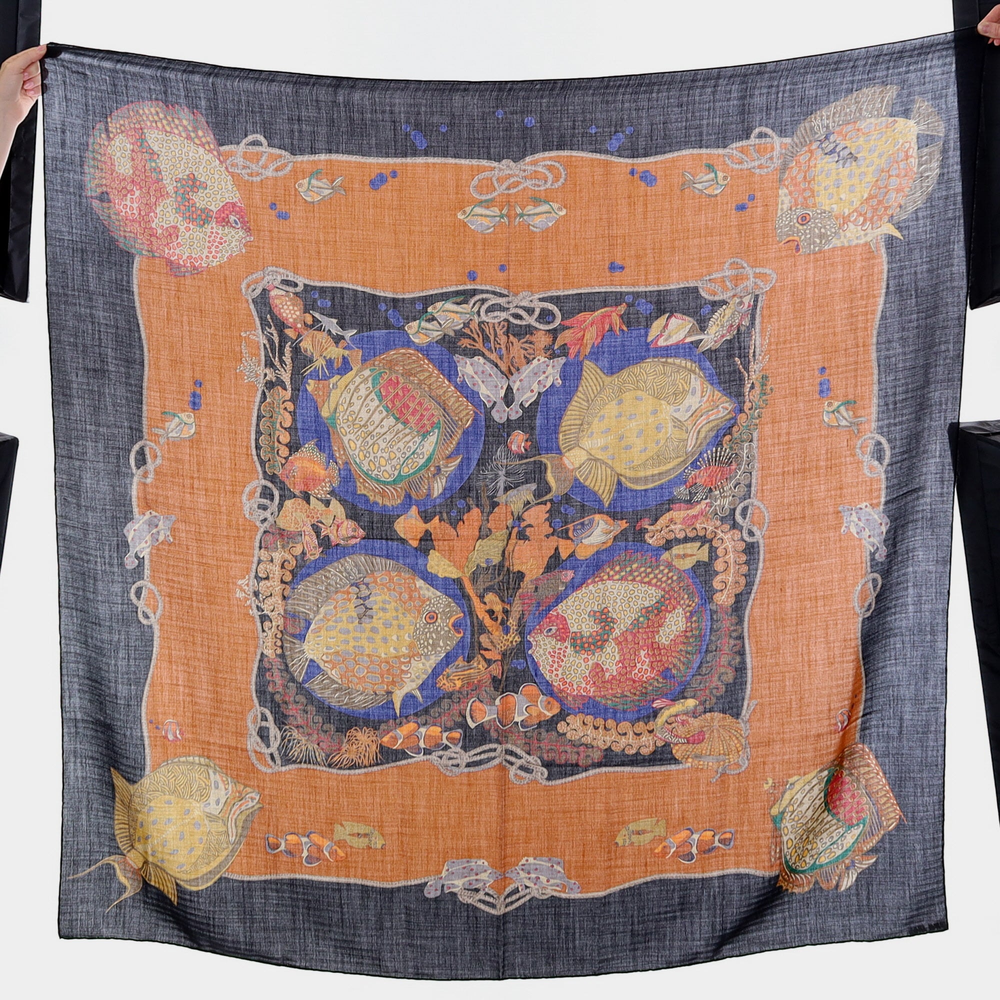 Hermès Grands Fonds Cashmere and Silk Scarf