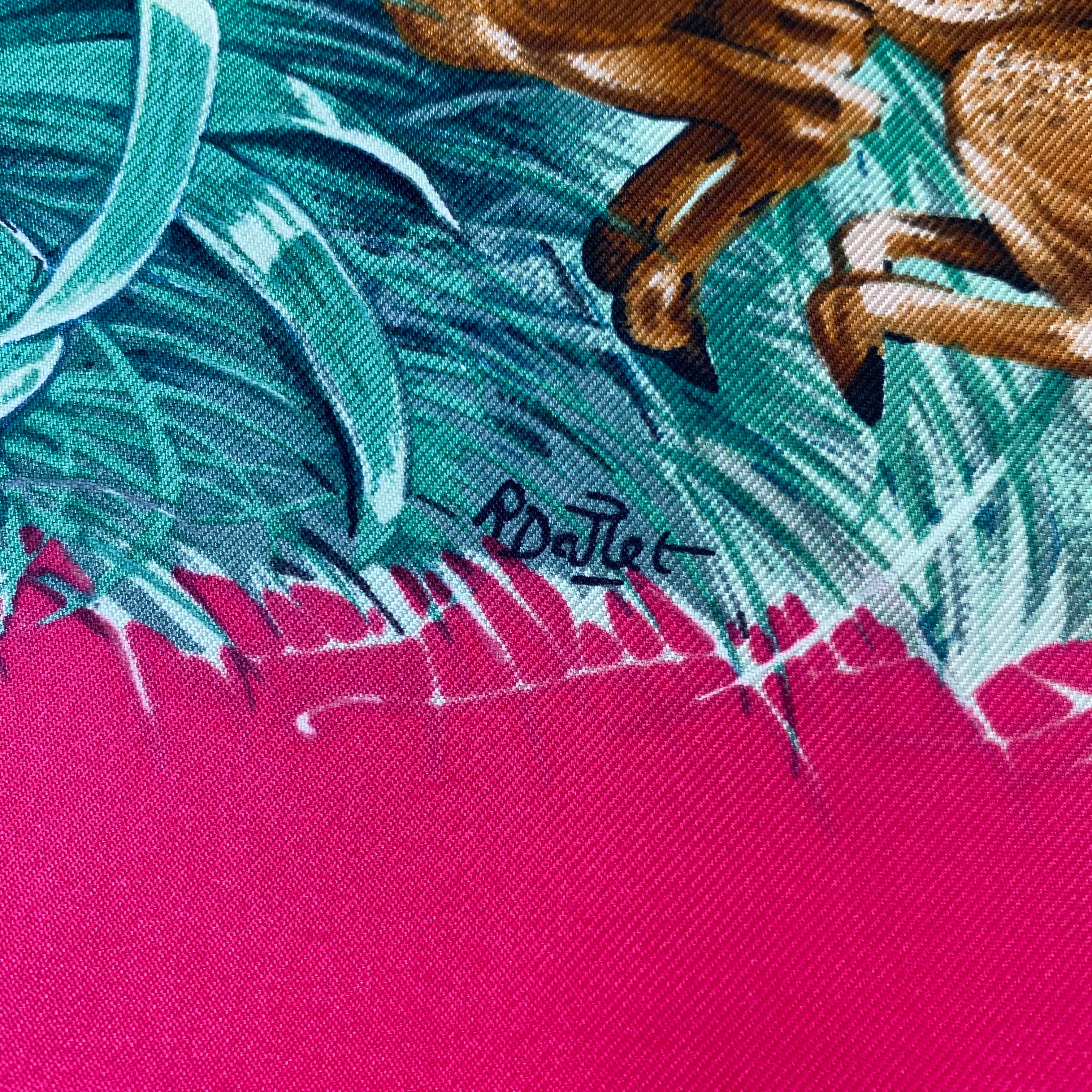 Pristine Boxed Hermès Equateur Silk Scarf Quite Rare