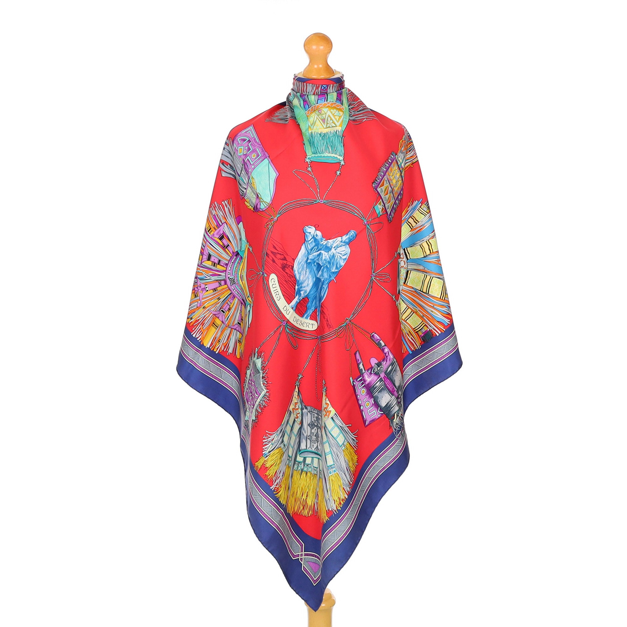 Hermés Cuirs Du Desert Silk Scarf