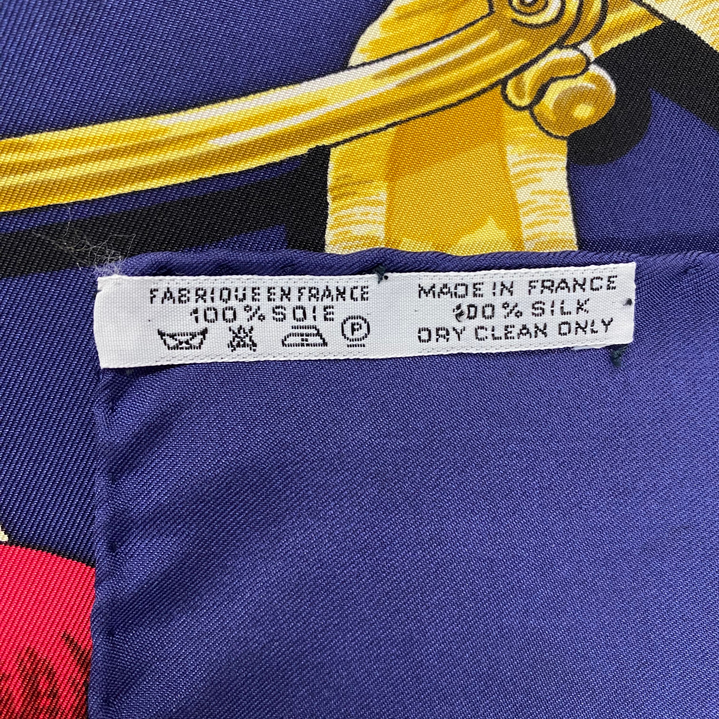 Hermès Le Mors a la Conétable Silk Scarf