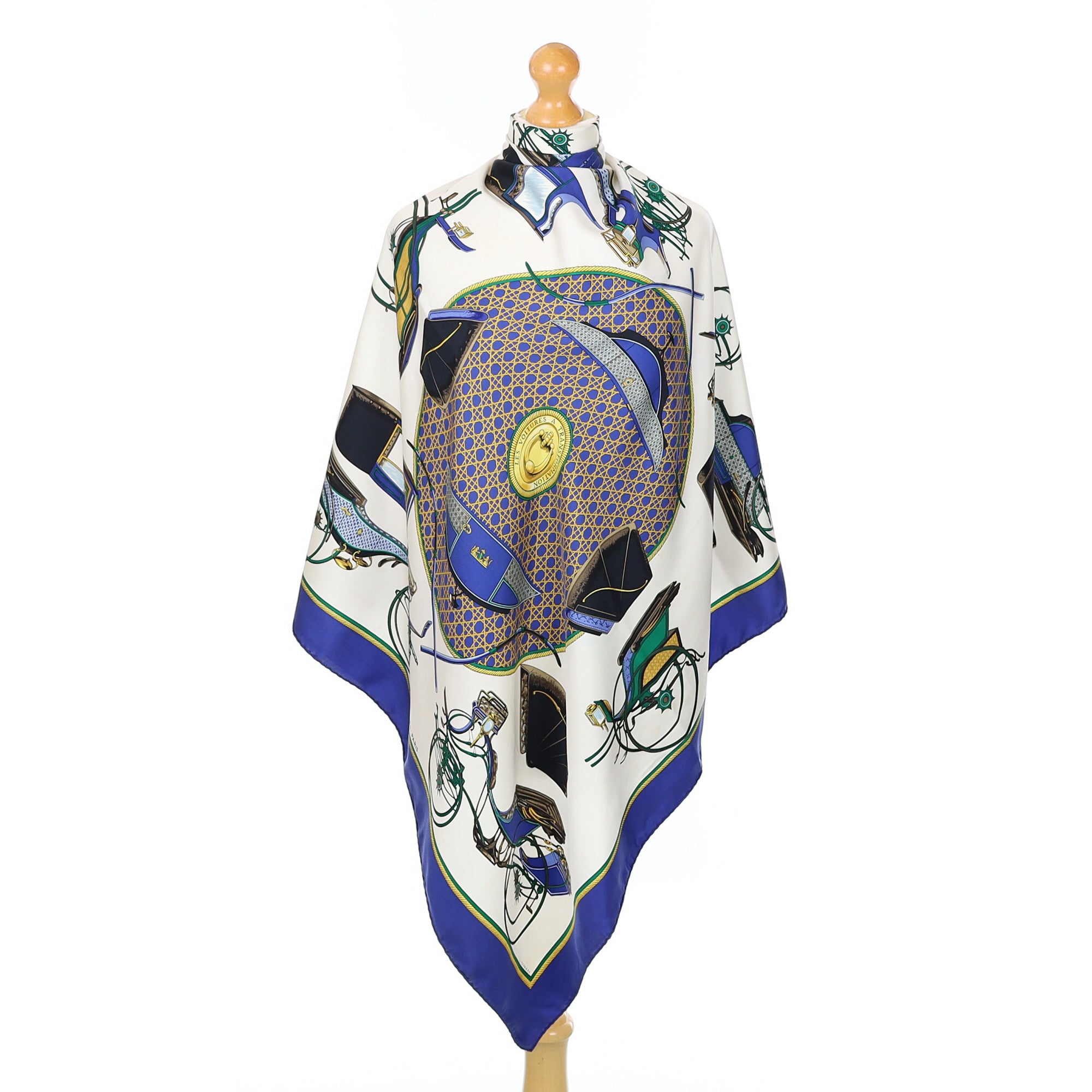 Hermès Les Voitures A Transformation Silk Scarf