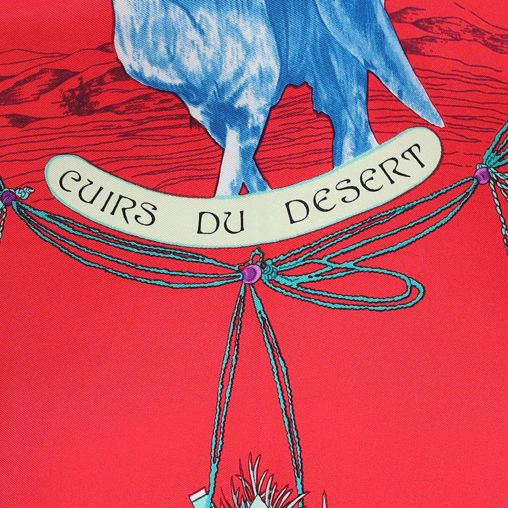 Hermés Cuirs Du Desert Silk Scarf