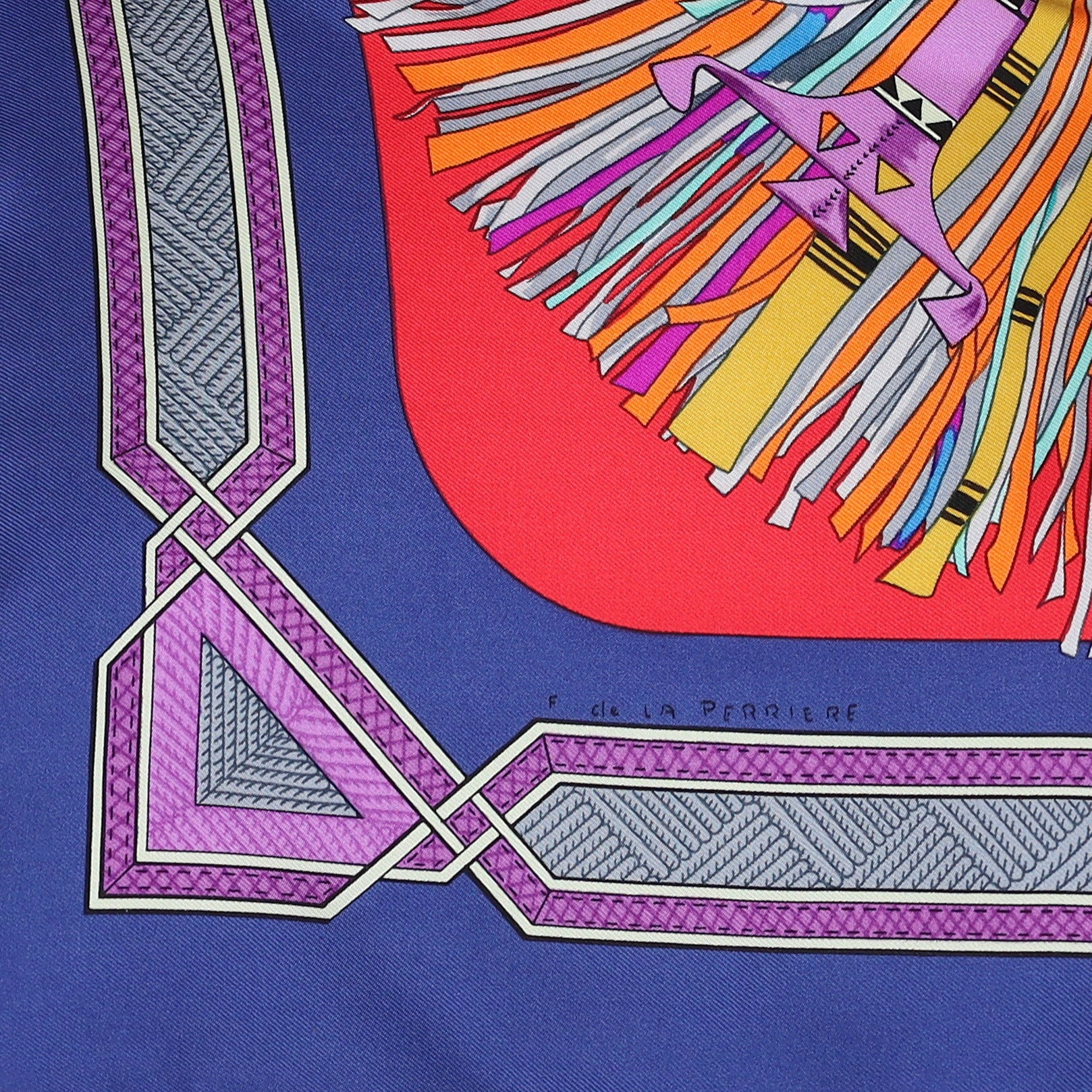 Hermés Cuirs Du Desert Silk Scarf