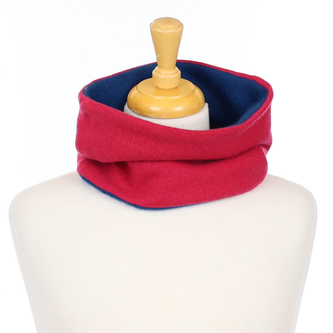 Cherry Pink and Deep Ocean Blue Neck Warmer