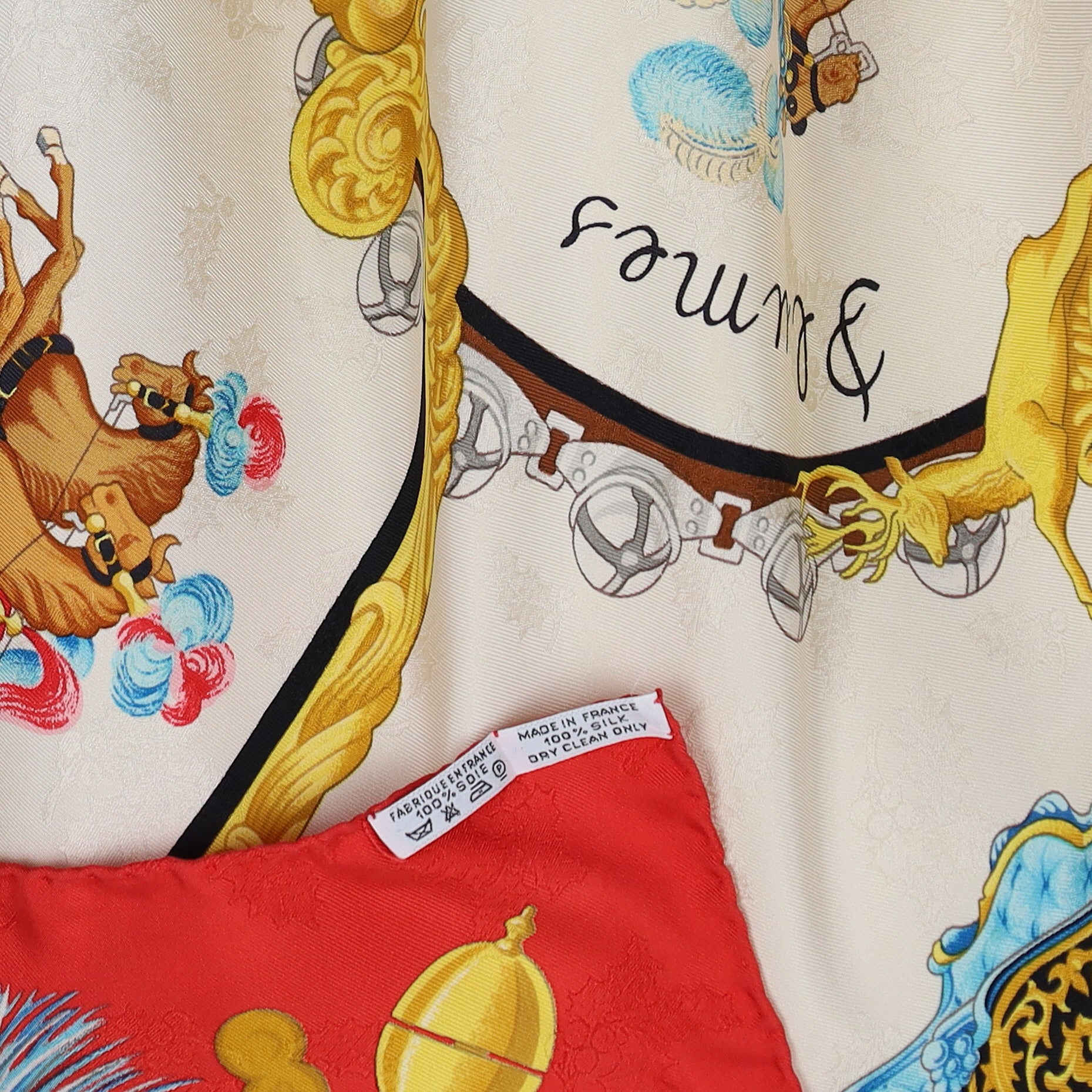 Hermès Plumes et Grelots Silk Scarf