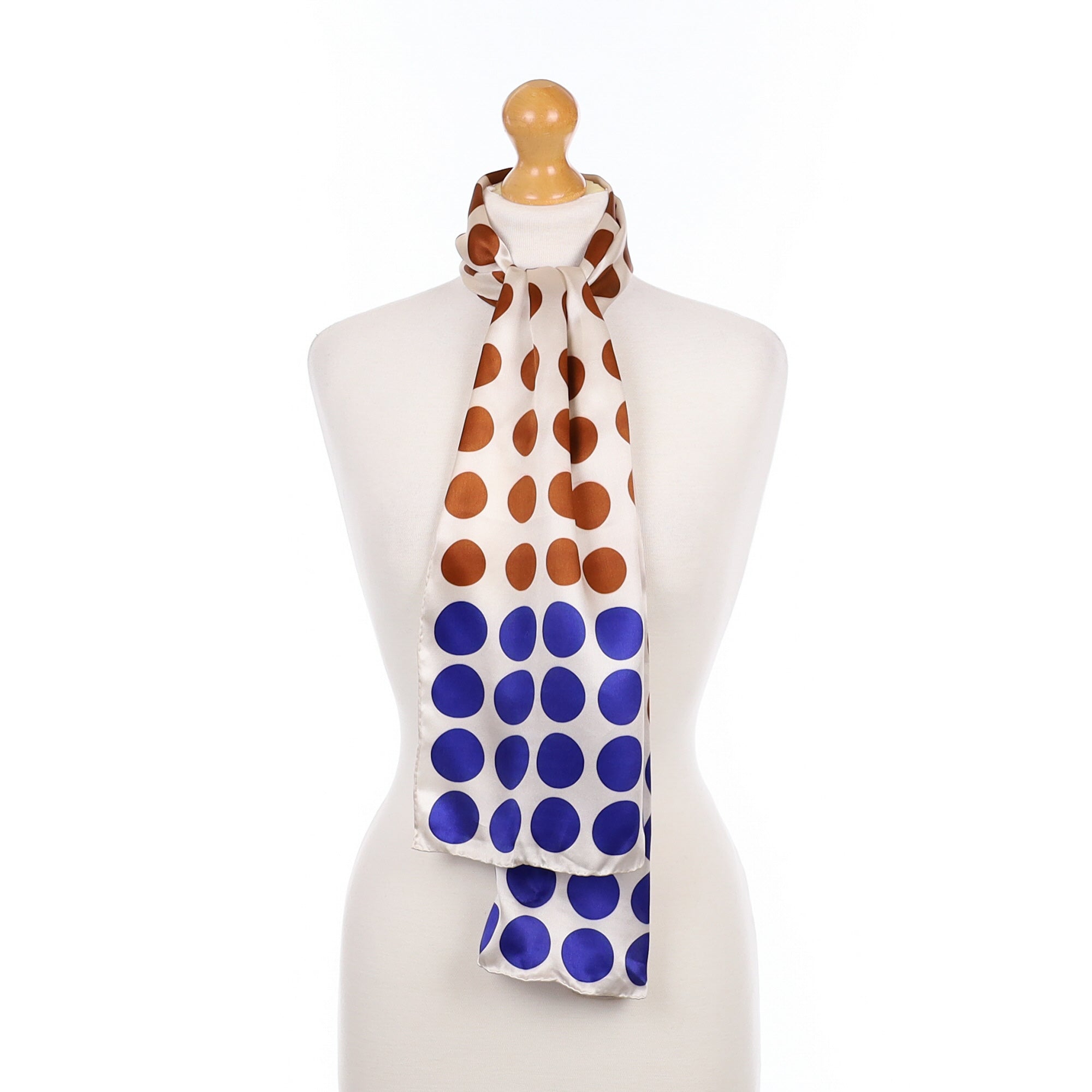 Brand New LK Bennet Spotted Silk Scarf