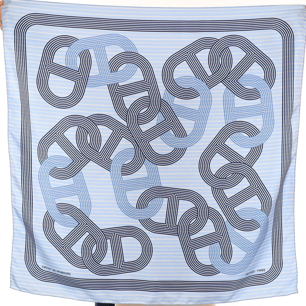 Hermès Circuit 24 Faubourg Silk Scarf