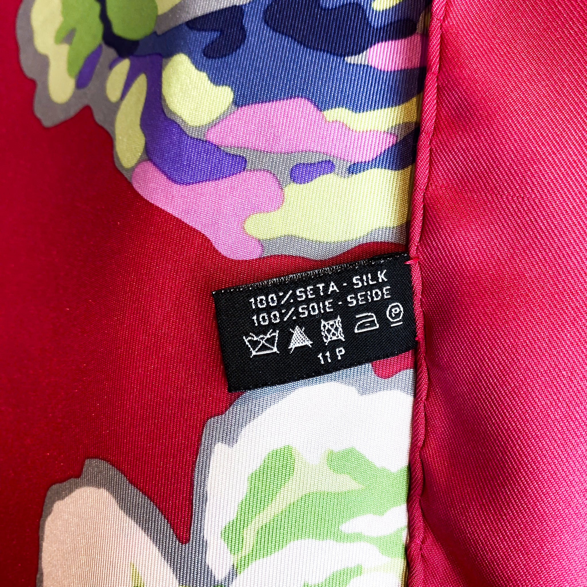 Immaculate Boxed Chanel Floral Designer Silk Scarf