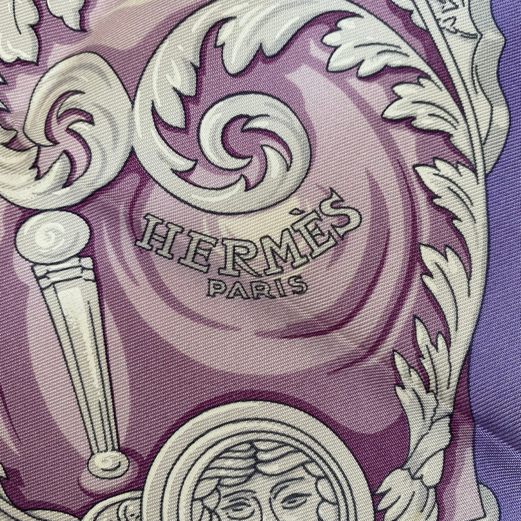 Hermès Plumets du Roy Silk Scarf Rare