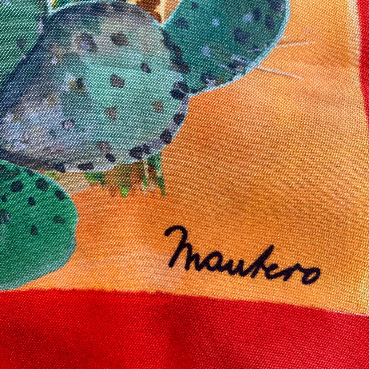 Unworn Mantero Cactus Silk Scarf