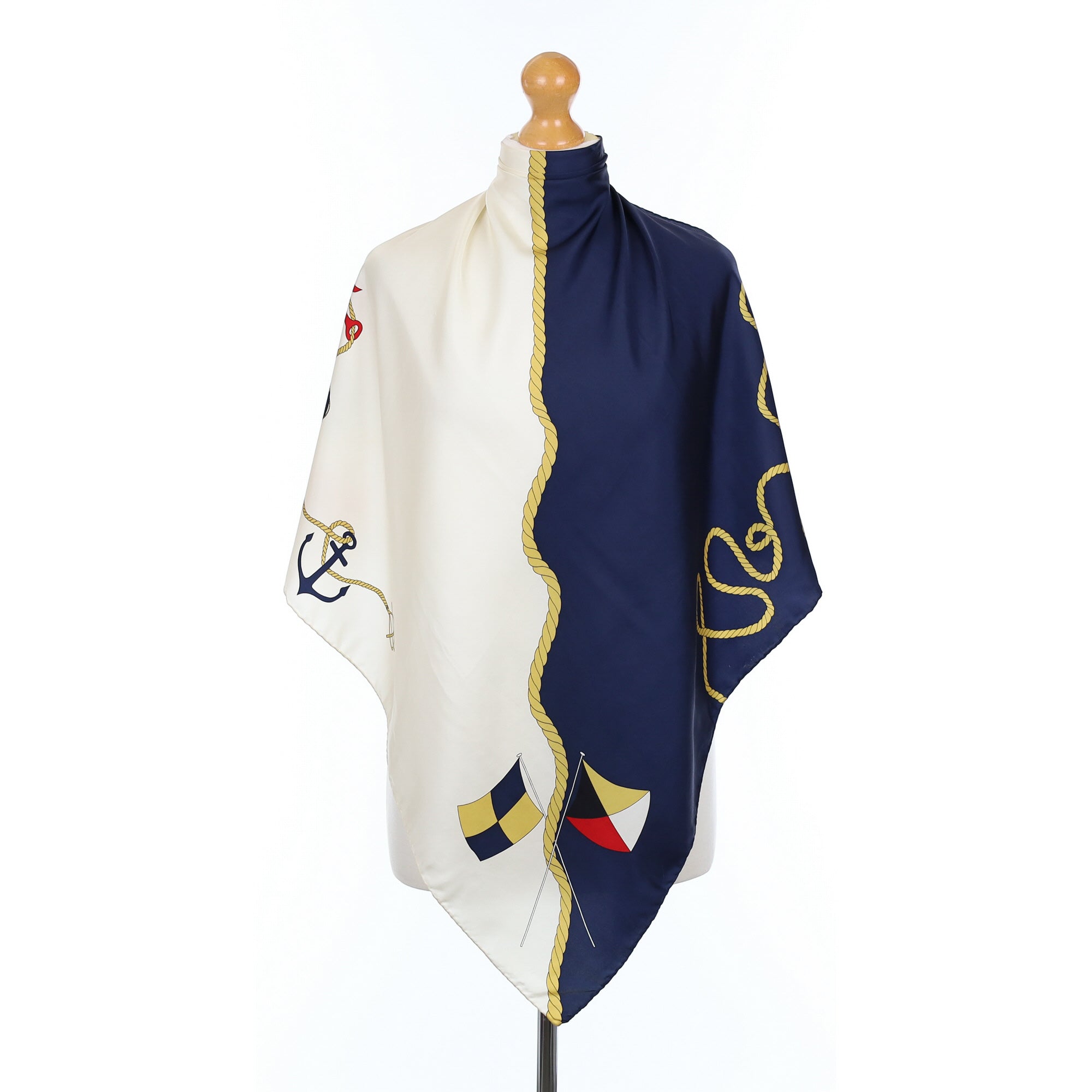 Nautical Vintage Silk Scarf