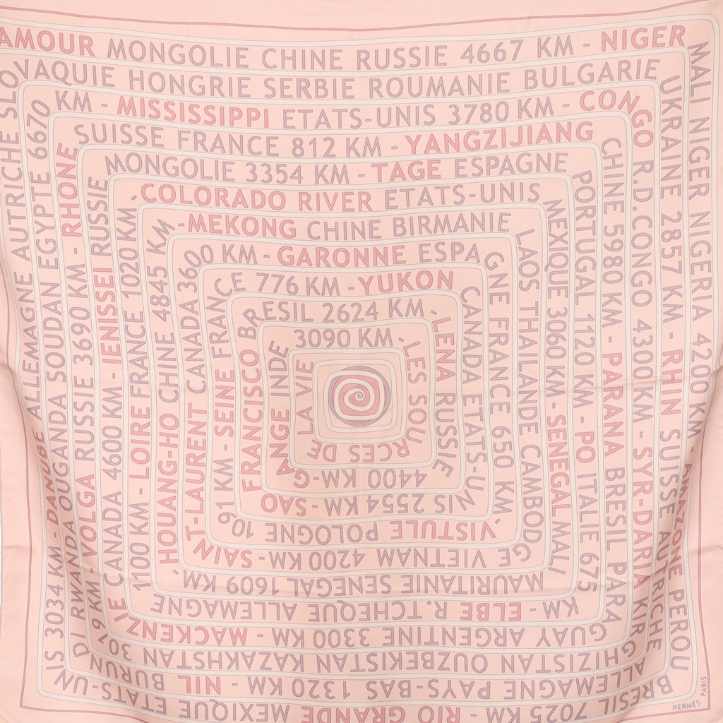 Hermès Les Sources De La Vie Silk Scarf Rare