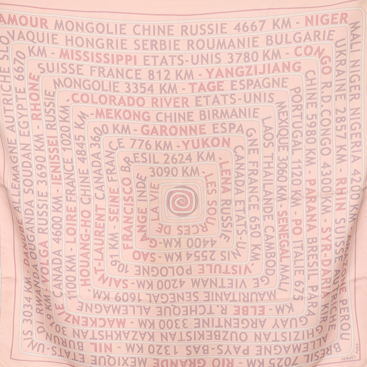 Hermès Les Sources De La Vie Silk Scarf Rare