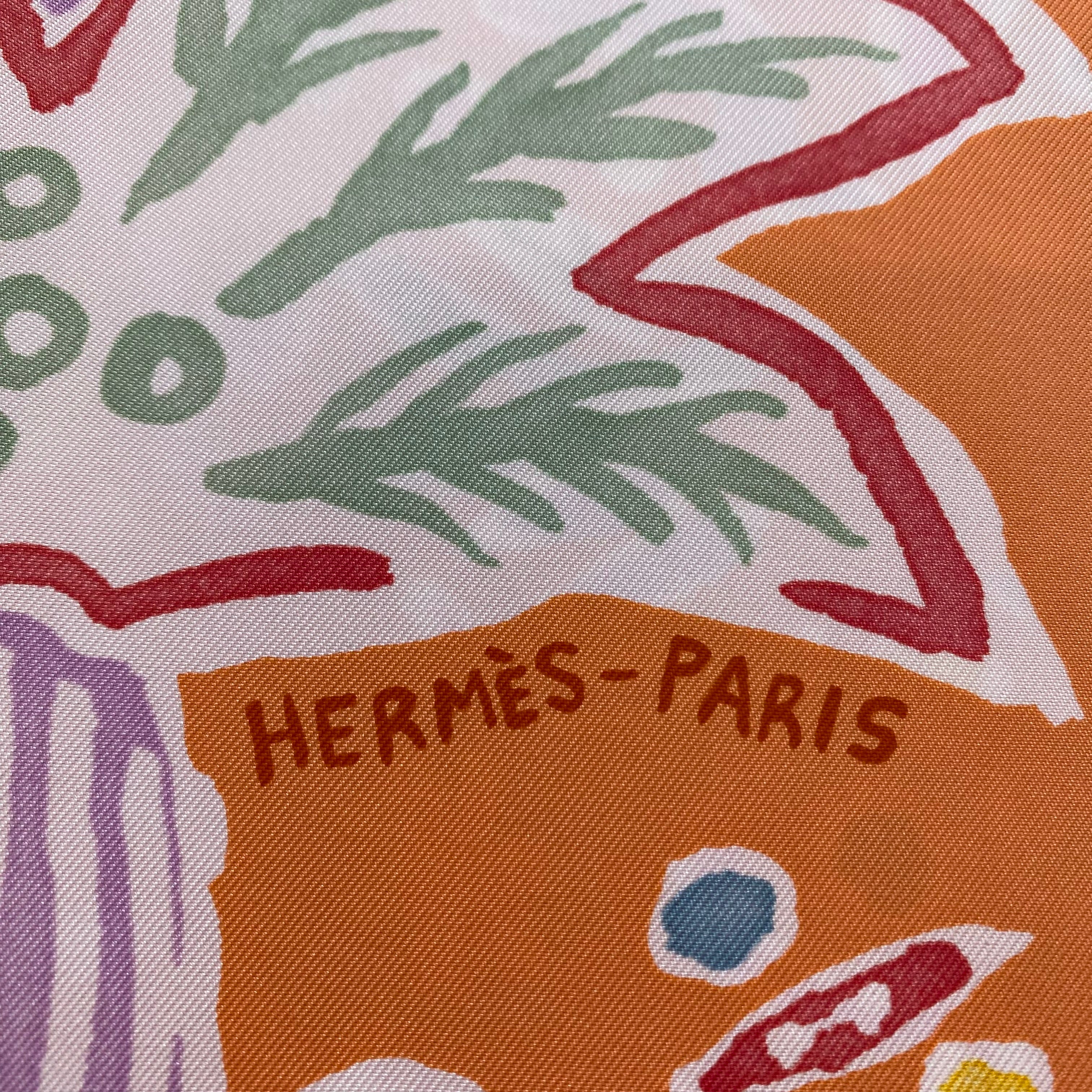 Brand New Boxed Hermès Isola di Primavera Silk Scarf