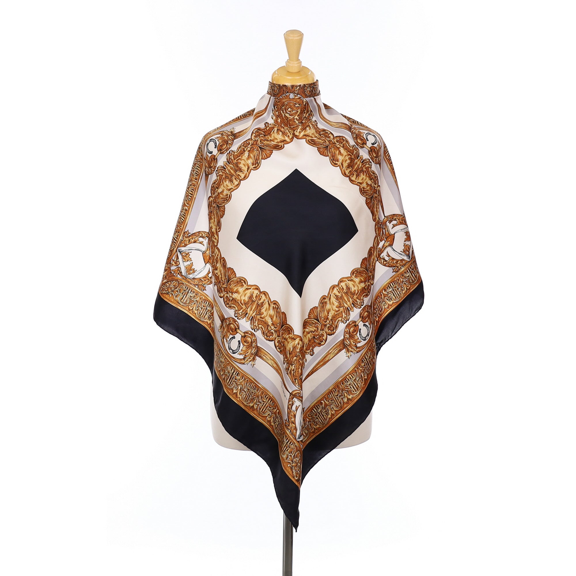 Equestrian Design Silk Scarf