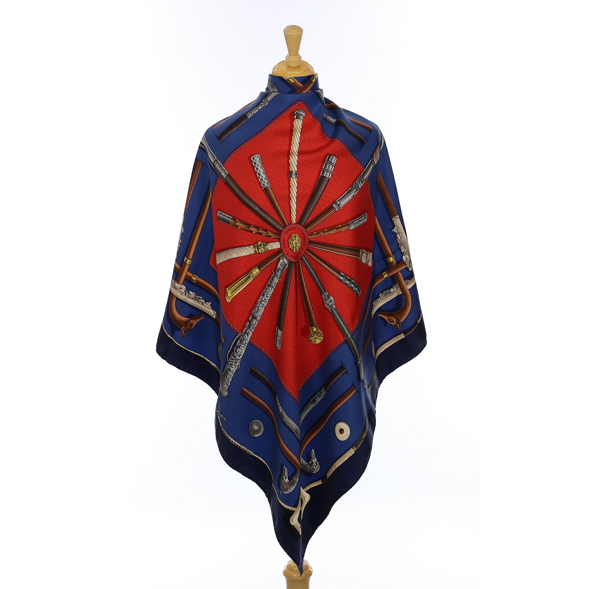 Hermès Cannes & Pommeaux Silk Scarf