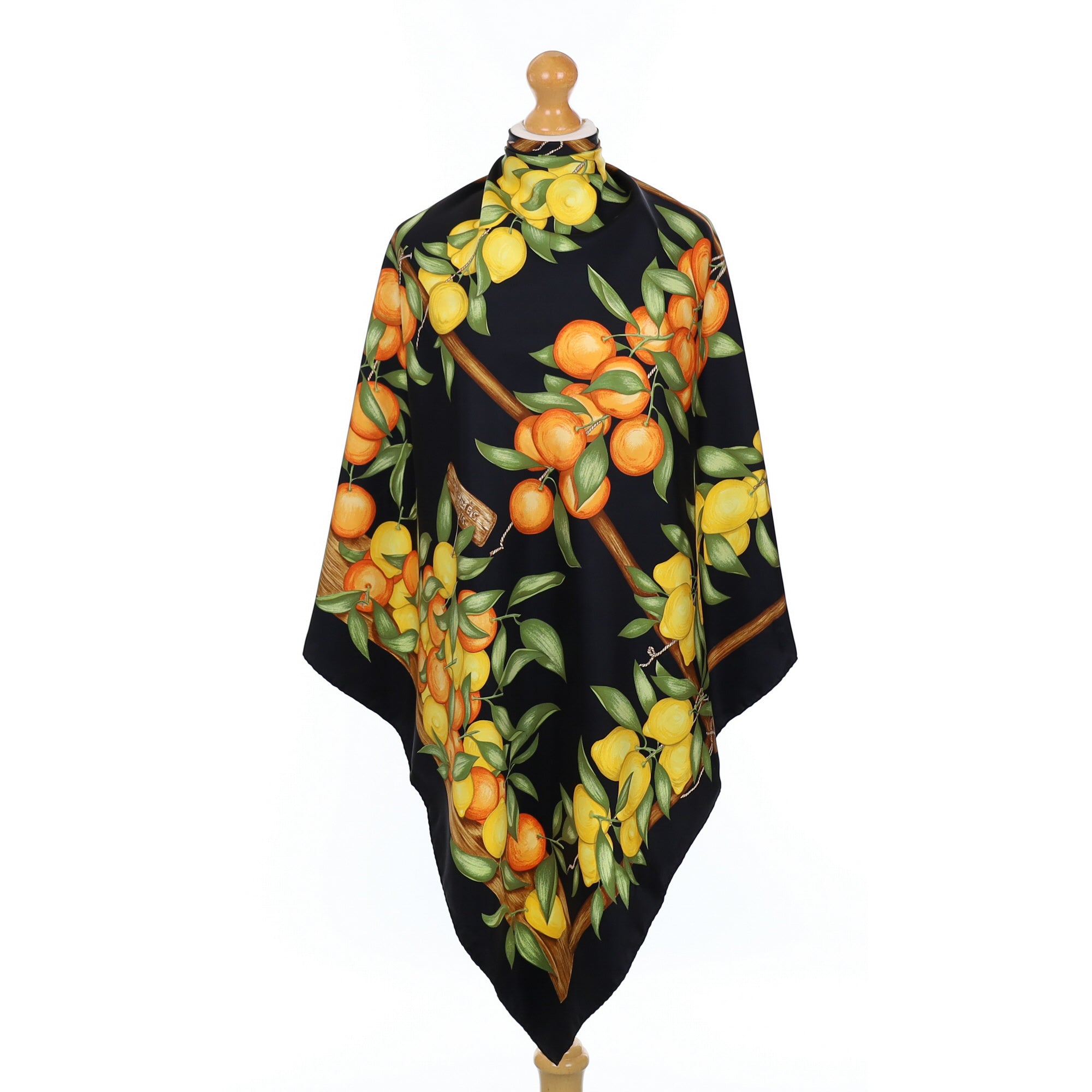 Hermès Oranges et Citrons Vintage Silk Scarf Quite Rare
